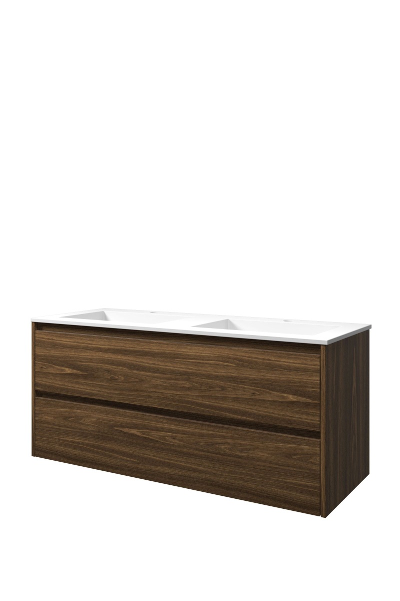 Proline set polystone Elegant wast. met 2 krgt. en onderk. sym. 1816273 Cabana oak/Mat wit H540xB1200xD460