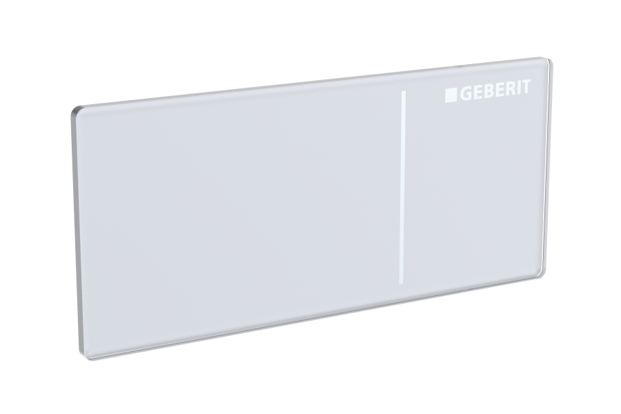 Geberit inbouwdrukker Sigma70 res. 8cm 115.635.SI.1 glas wit