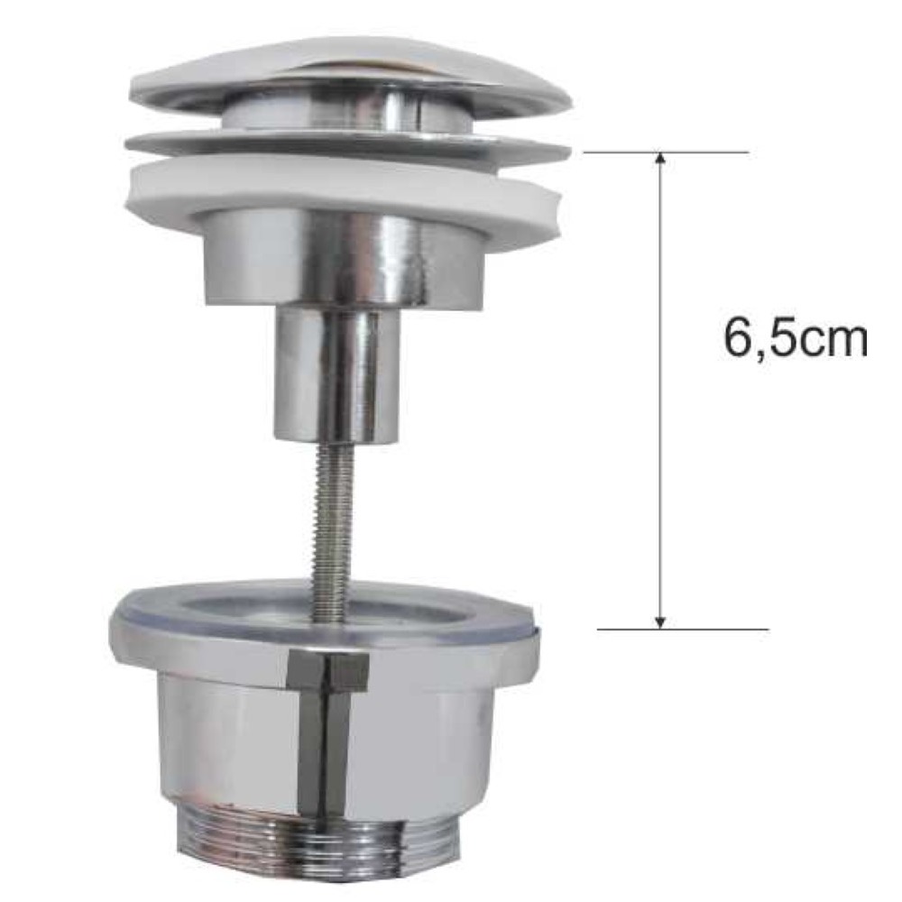 DSI Luxe clickwaste 5/4 laag model Chroom