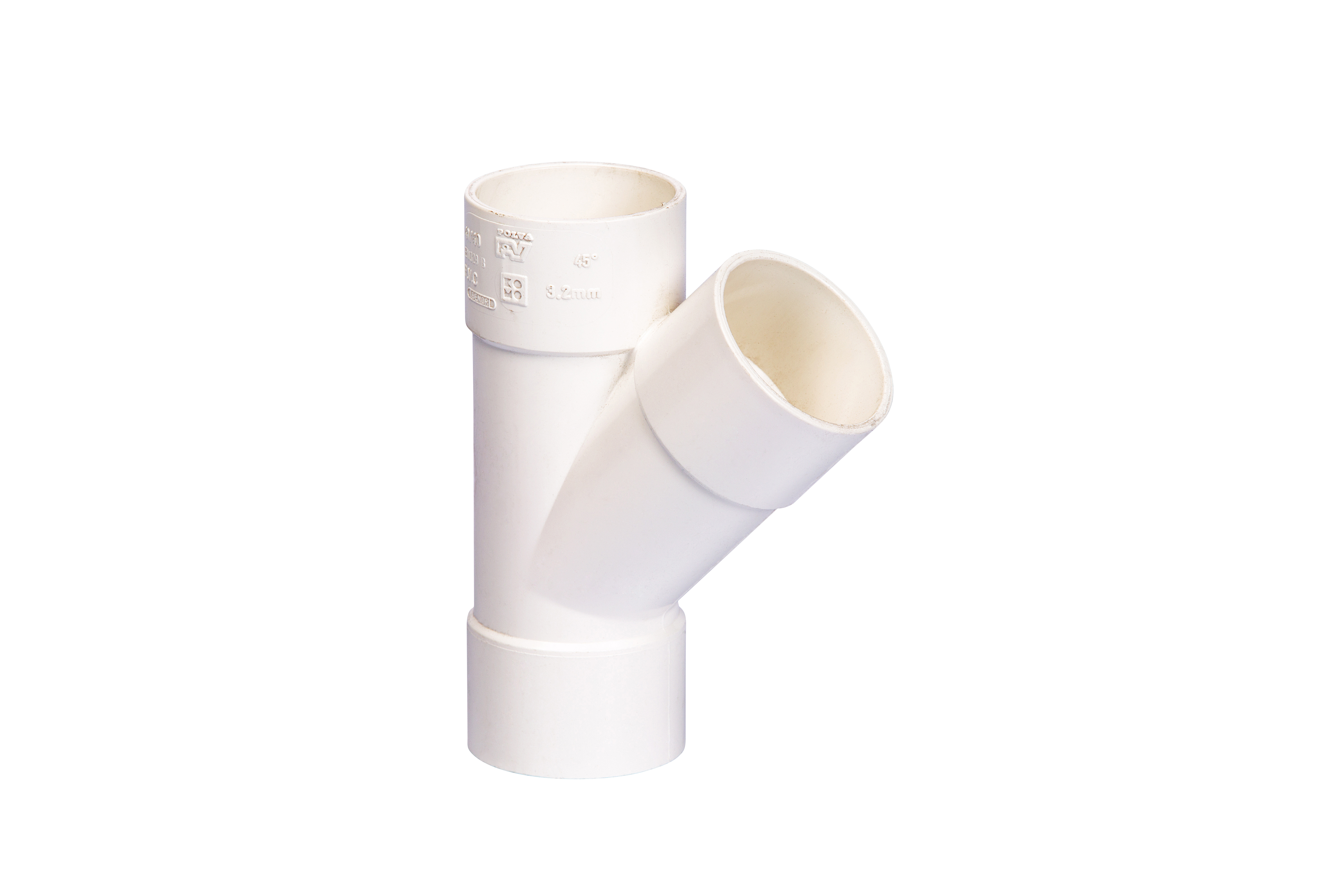 Lijm t-stuk 45G  50 x 50 m/m WIT 1196900657