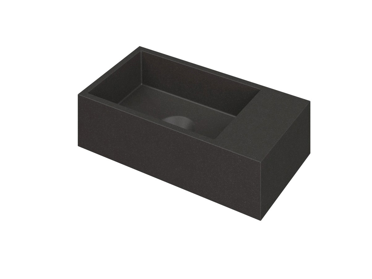 INK Versus Fontein Quartz rechts z. krgt. 3404123 Quartz zwart H90xB360xD180