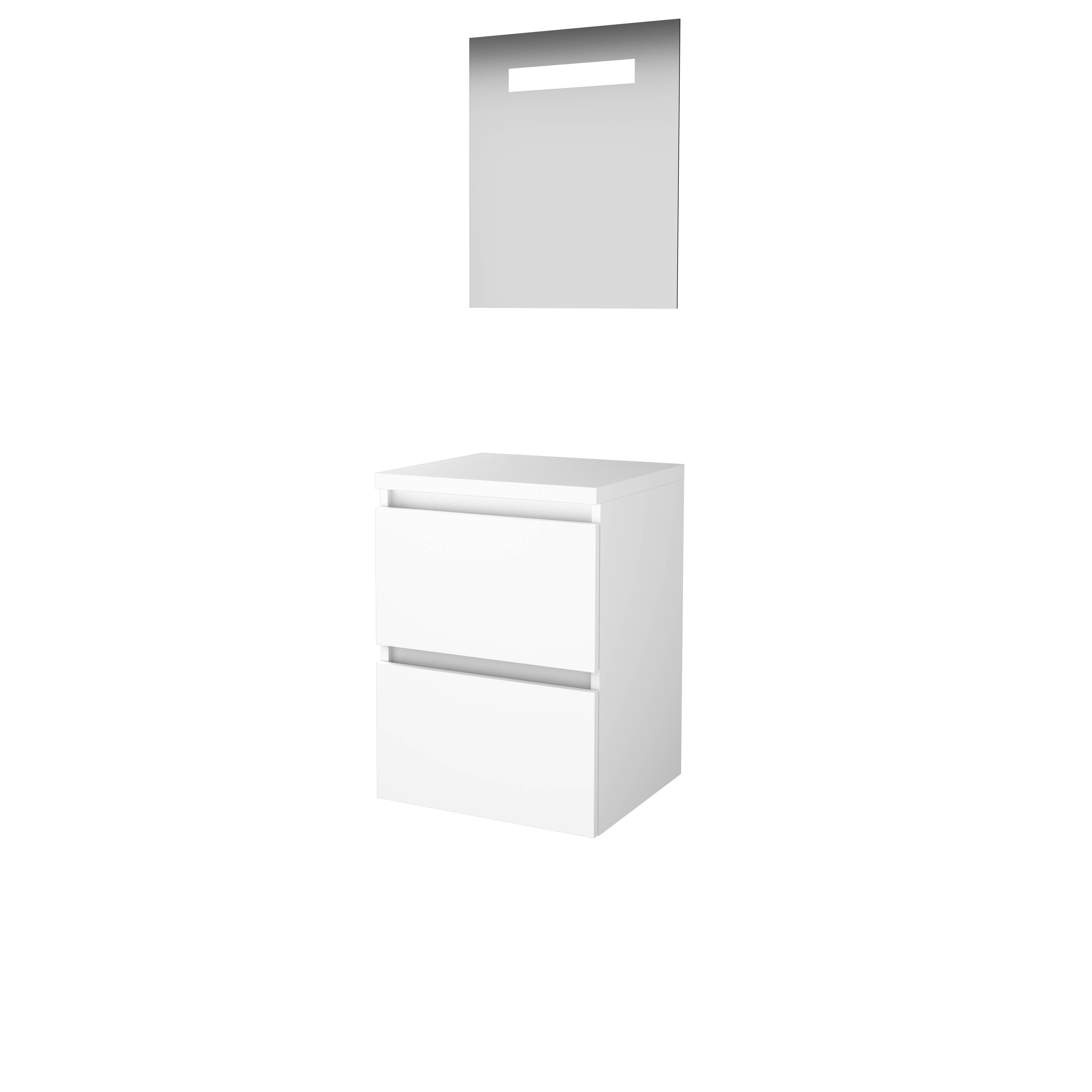 Basic Econom. 46 onderk. GL incl. 2 la + afdekplaat incl. spg. m. geint. Led B500xD460 Ice White / 1813456