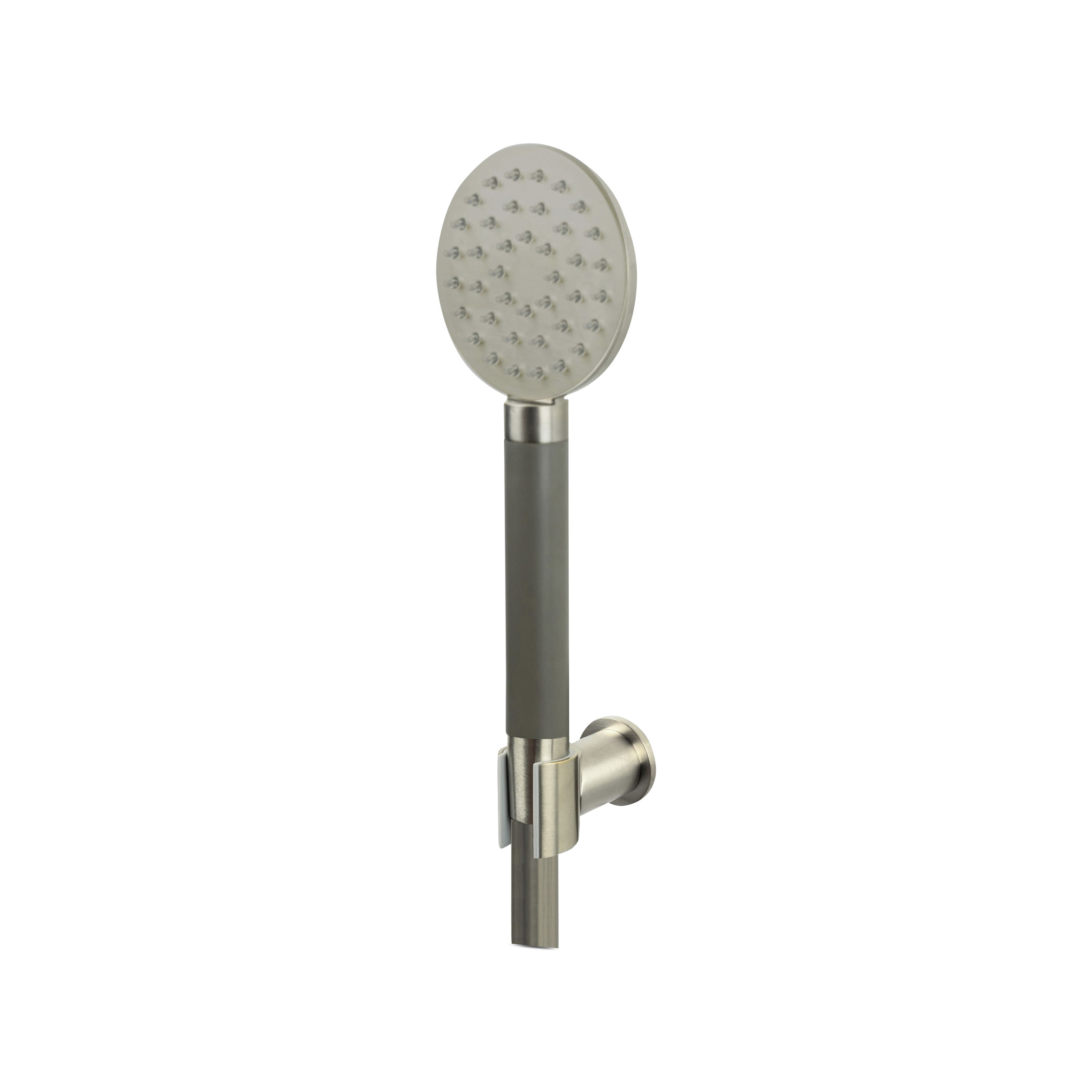 Lagoo Garda handdouchehouder met handdouche rond en doucheslang 150 cm G2142BN Brushed Nickel