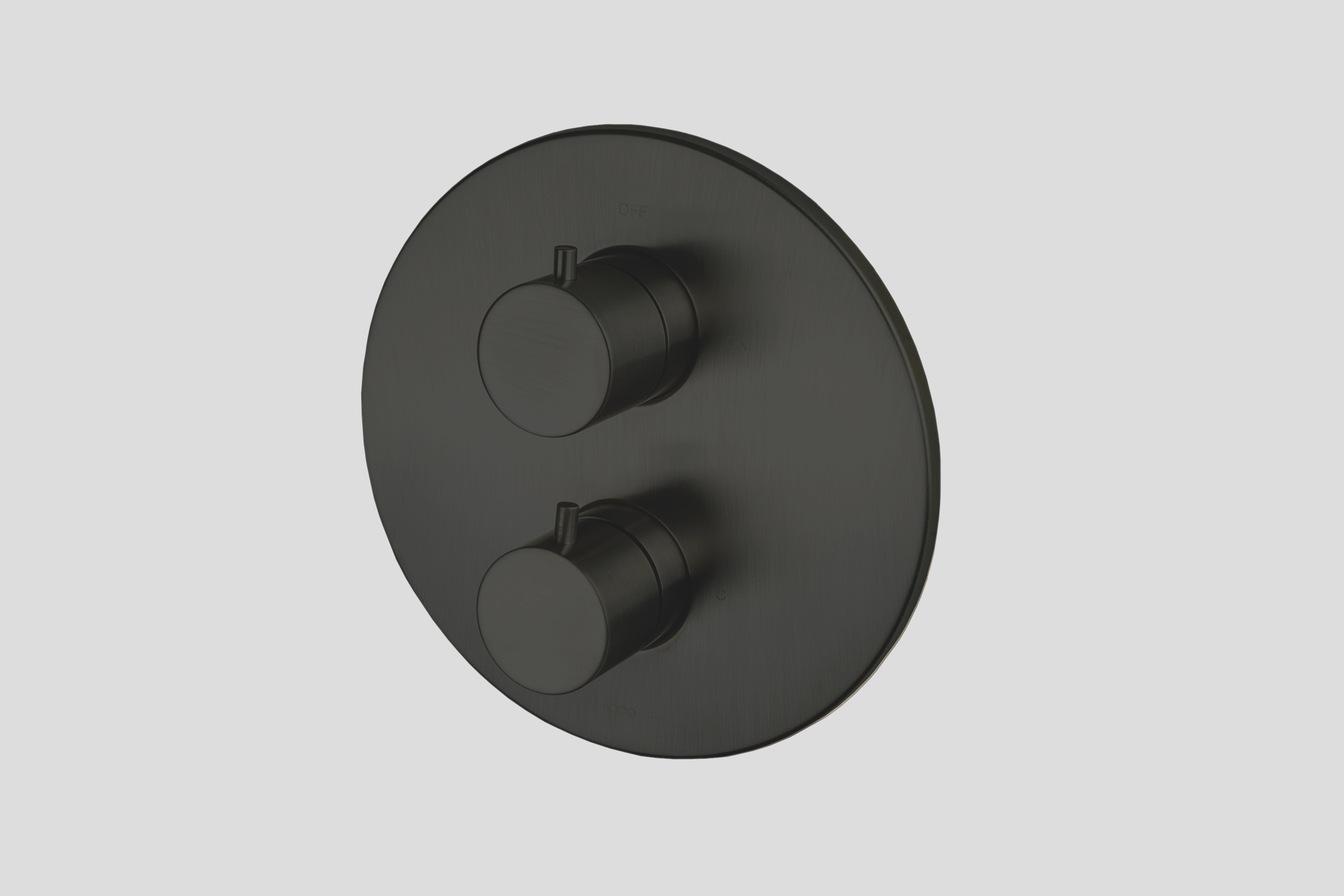 Lagoo Garda inbouw thermostaat met 2-weg stop/omstel afb.deel G2231MB Matt Black