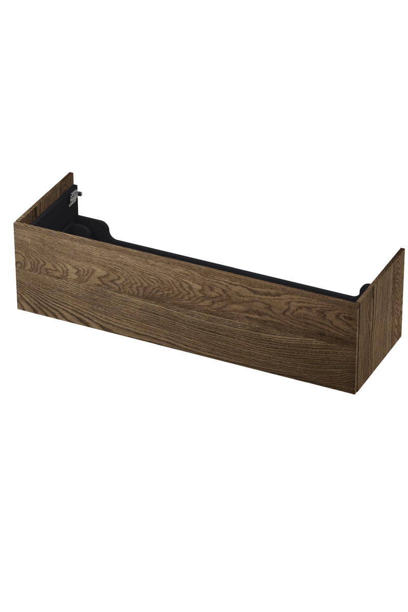 INK onderkast 1 lade push 2 open 1259822 massief eiken charcoal H376xB1400xD450