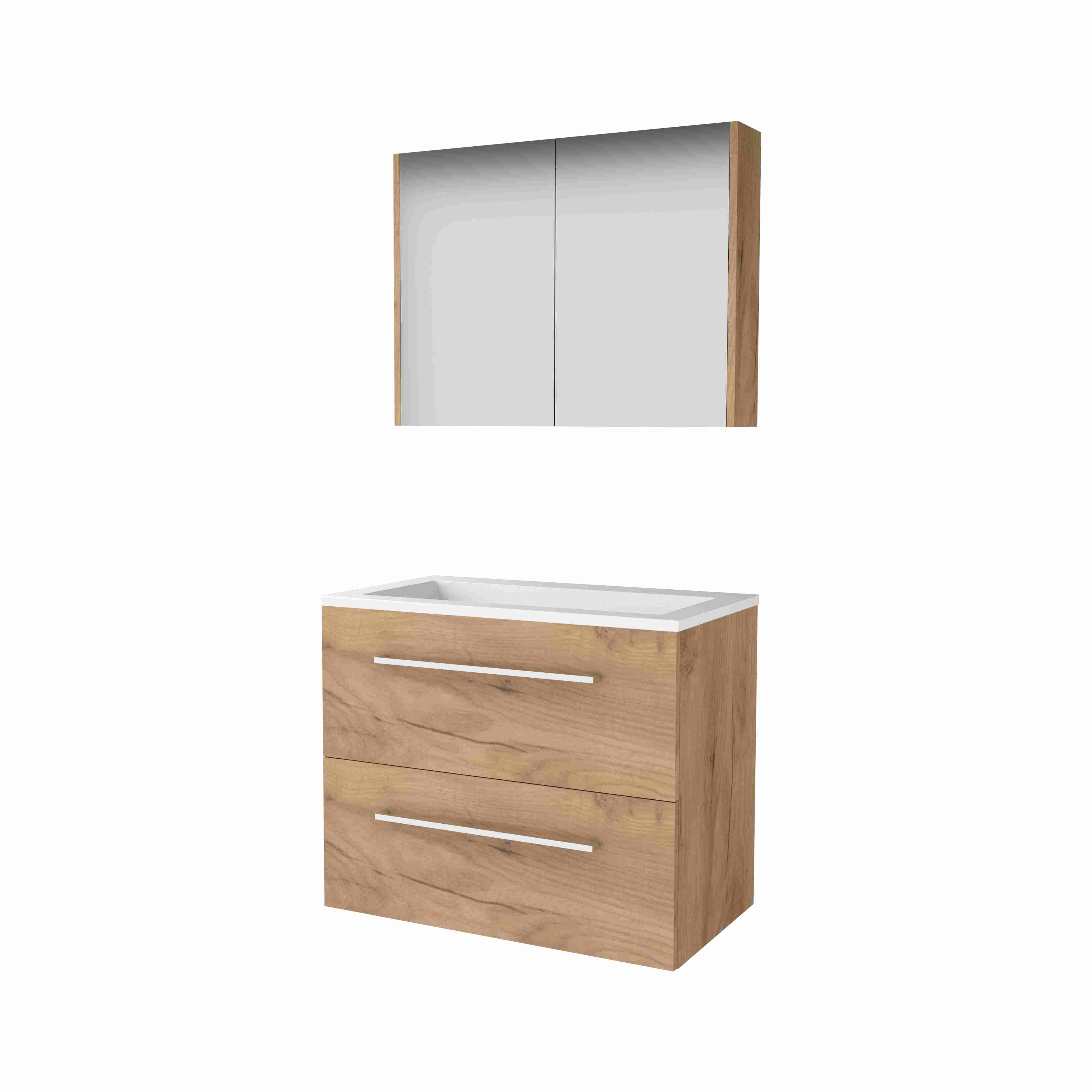 Basic Comfort 39 set 60x39cm met gr. 2 la Acryl wast. 0 krgt. incl. kast C39GR60A0WO Whisky Oak
