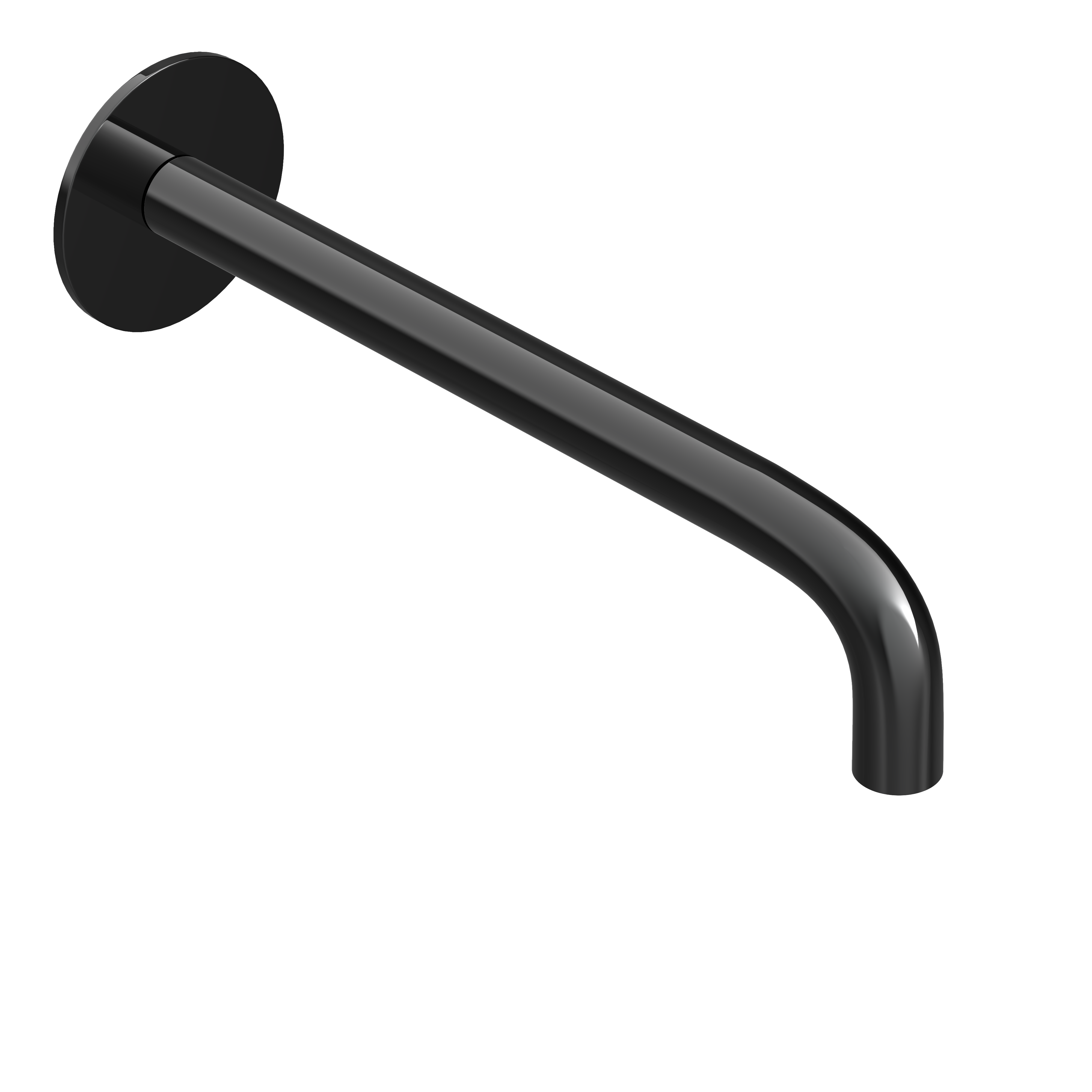 Hotbath Cobber HB Cobber 70 baduitloop 22.5 098 CB7098PBP Gepolijst zwart PVD