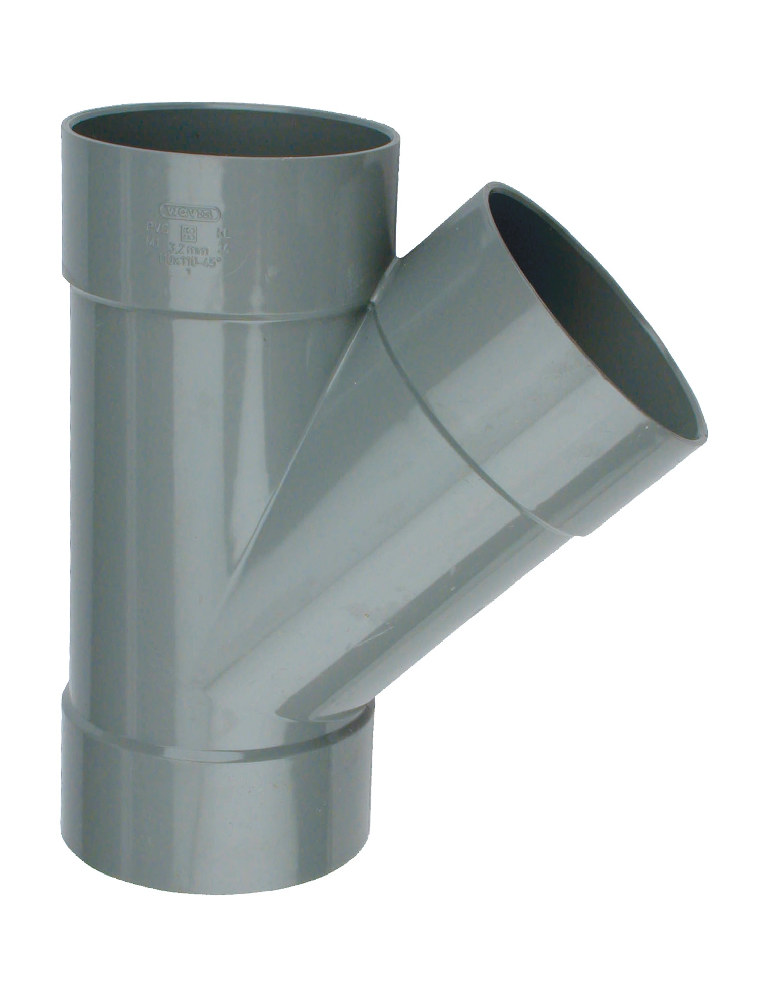 PVC lijm T stuk 110 45 graden 3xmof 1196900635