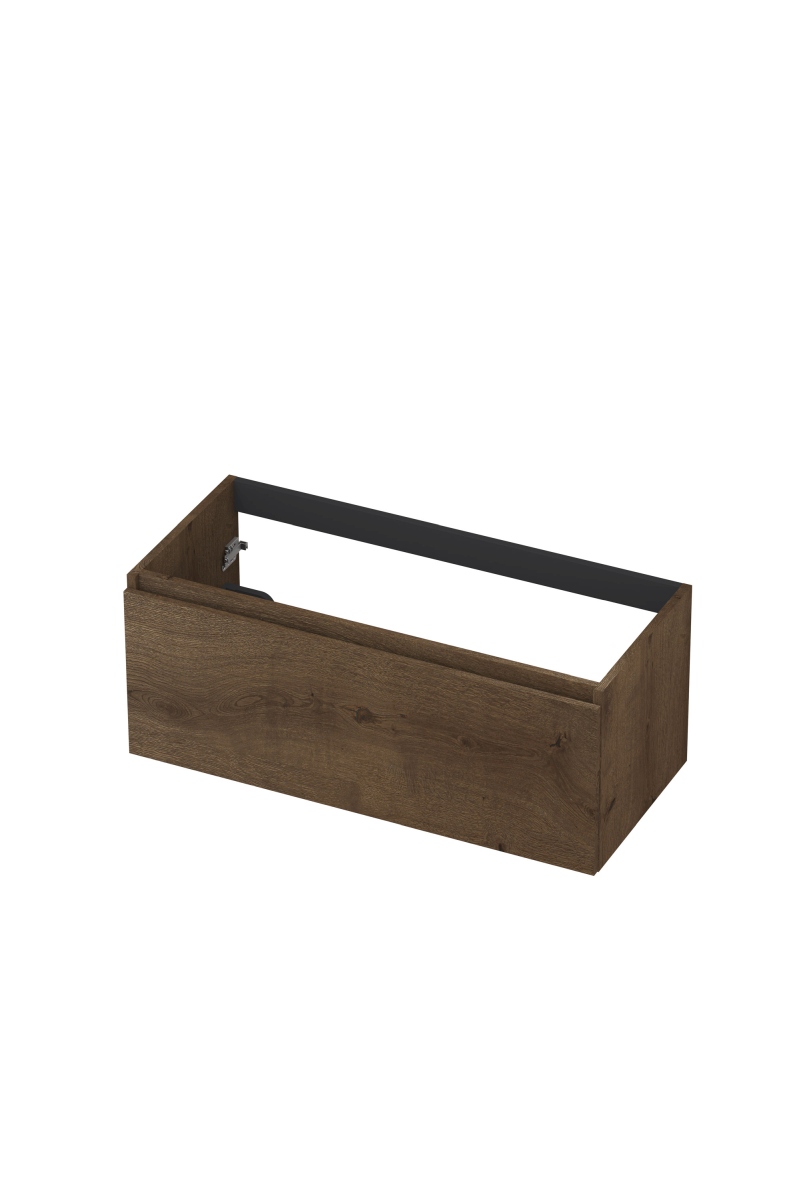 INK Fineer onderkast 1L gr.loos houten keerlijst fineer 1221243 Chocolate H400xB1000xD450