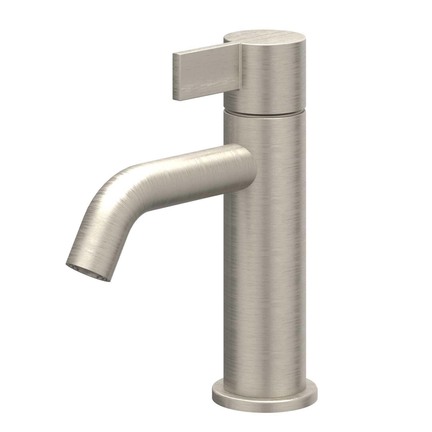 IVY Pact Eenhendel wastafelmengkraan opbouw model S coldstart 6101003 gebr. nickel PVD