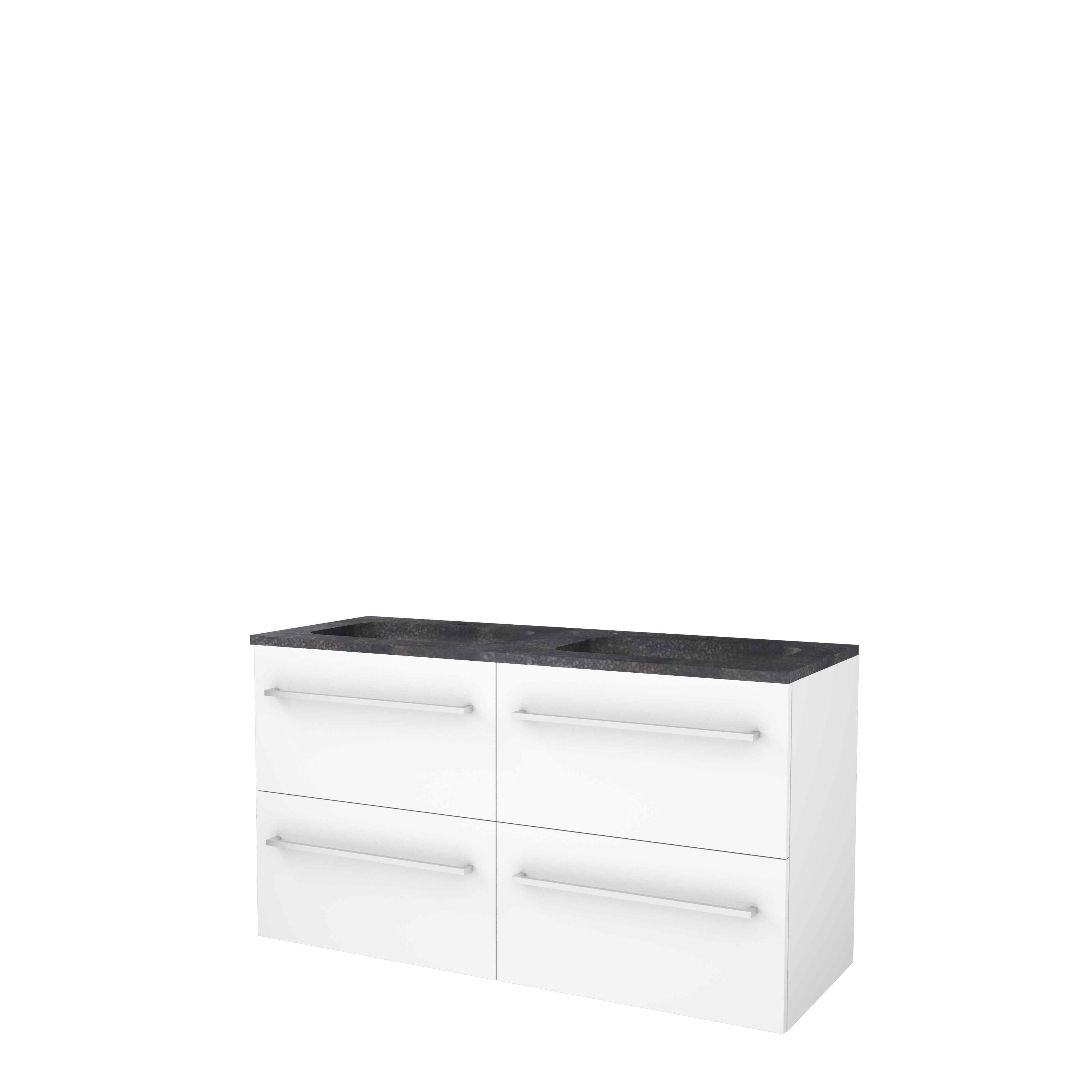 Basic Start 46 onderk. m. gr. incl. 4 la + hardst. wast. incl. 2 krgt. B1200xD460 Ice White / 1813237