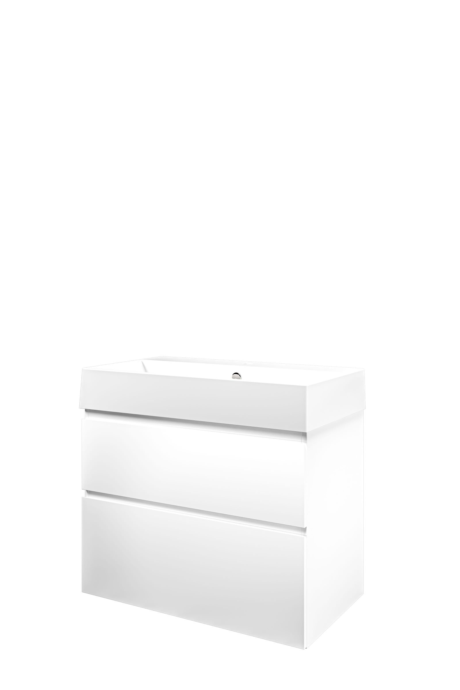 Proline set porselein Loft wast. met 1 krgt. en onderk. a-sym. 1815535 Mat wit/Glans wit H700xB800xD460