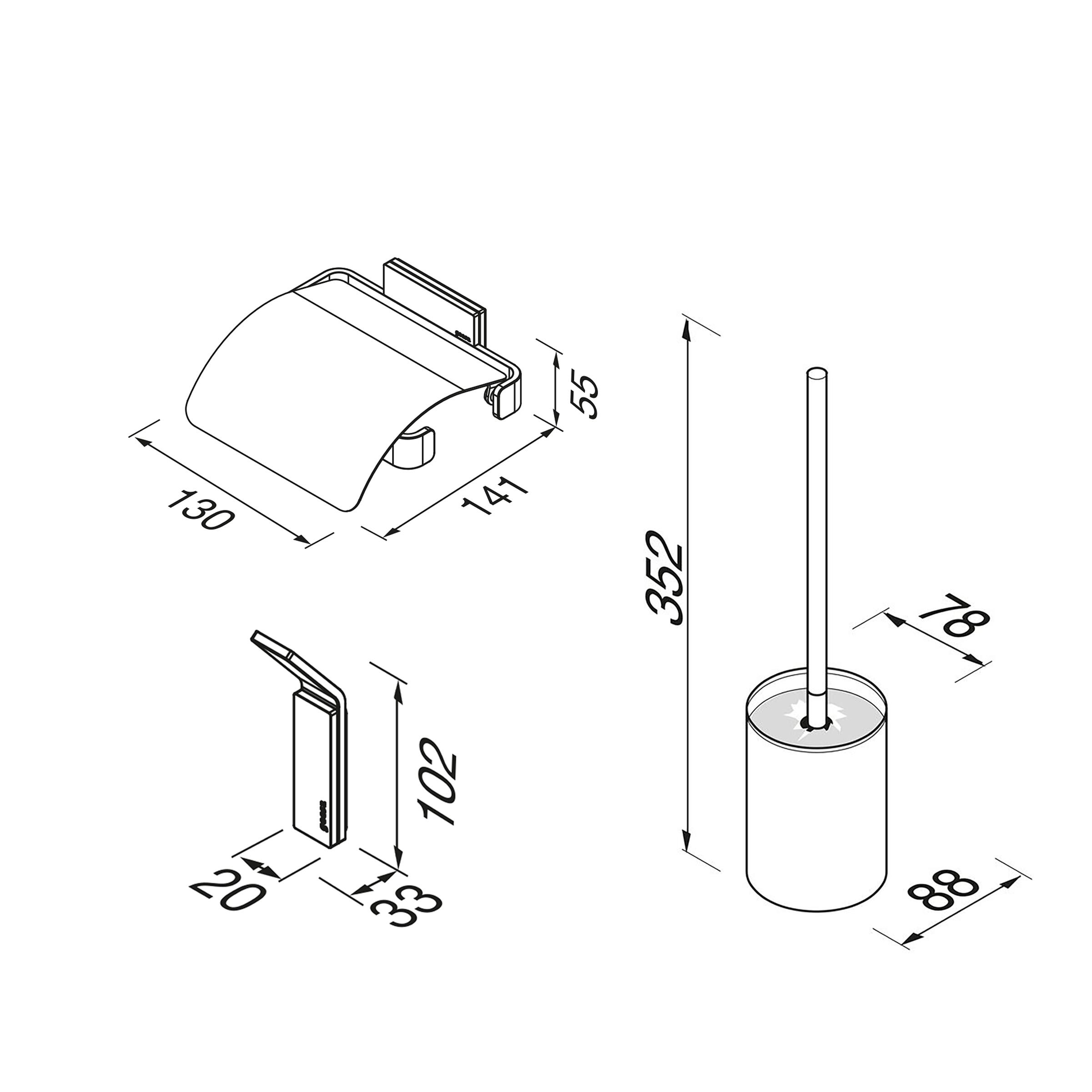 Geesa Craft Toiletaccessoireset 911500-02-115