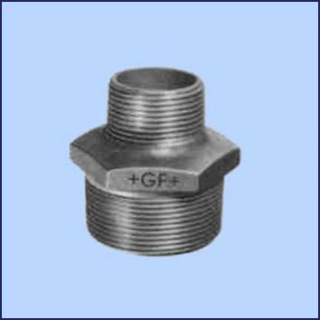 Zwarte verloopnippel 2xbt no.245 1/2x1/4