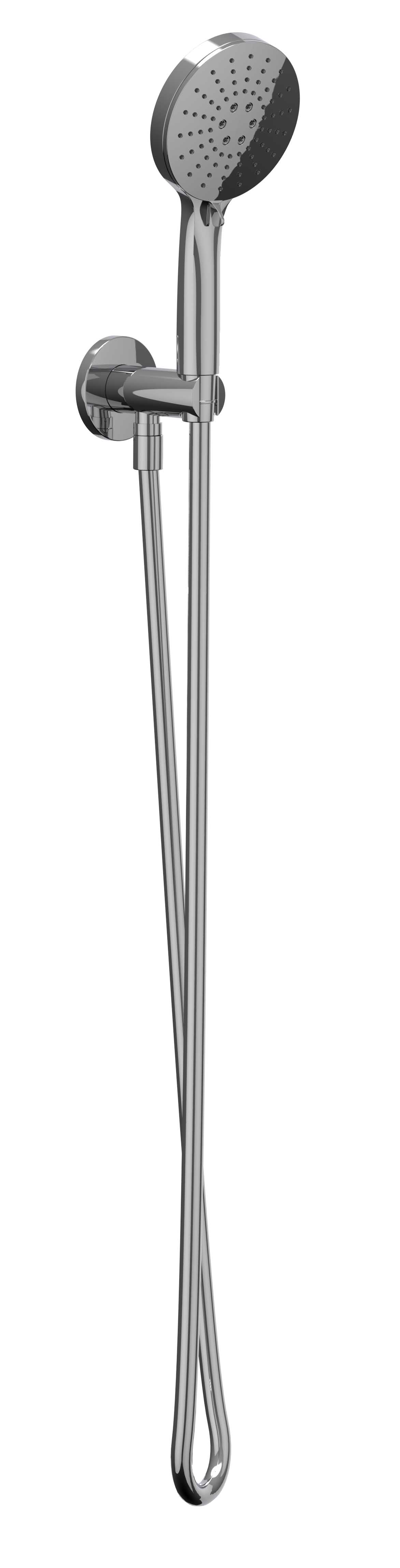 IVY glijstangset slang 150cm wandhouder m/uitlaat en 3-standen handd 6901141 Chroom