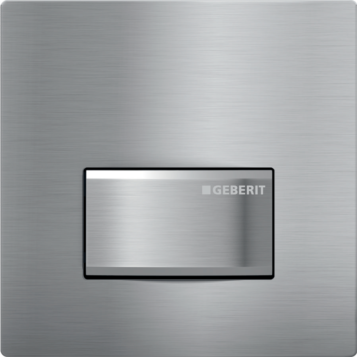 Geberit type 50 ur sturing pneumatisch square chroom geborsteld 116.016.GH.5