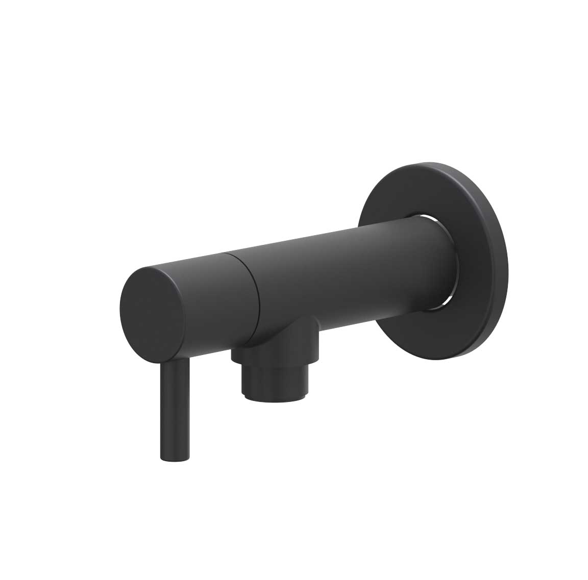 IVY Toebehoren Hoekstopkraan 1/2 3/8 6901902 Mat zwart PED