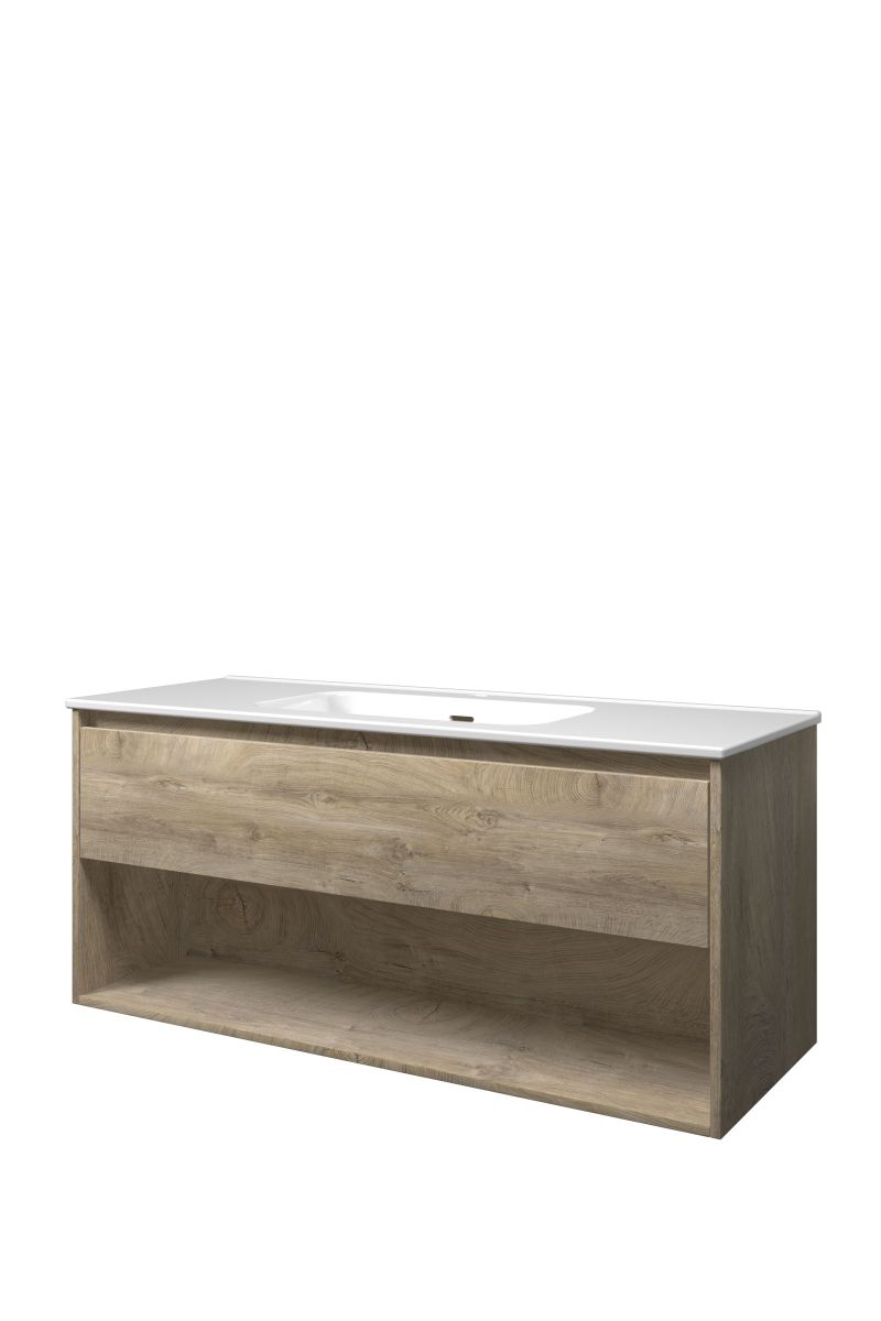 Proline enkel set porselein Elegant wast. enkel met 1 krgt. en onderk. met schap 1817341 Raw oak/Glans wit H540xB1200xD460