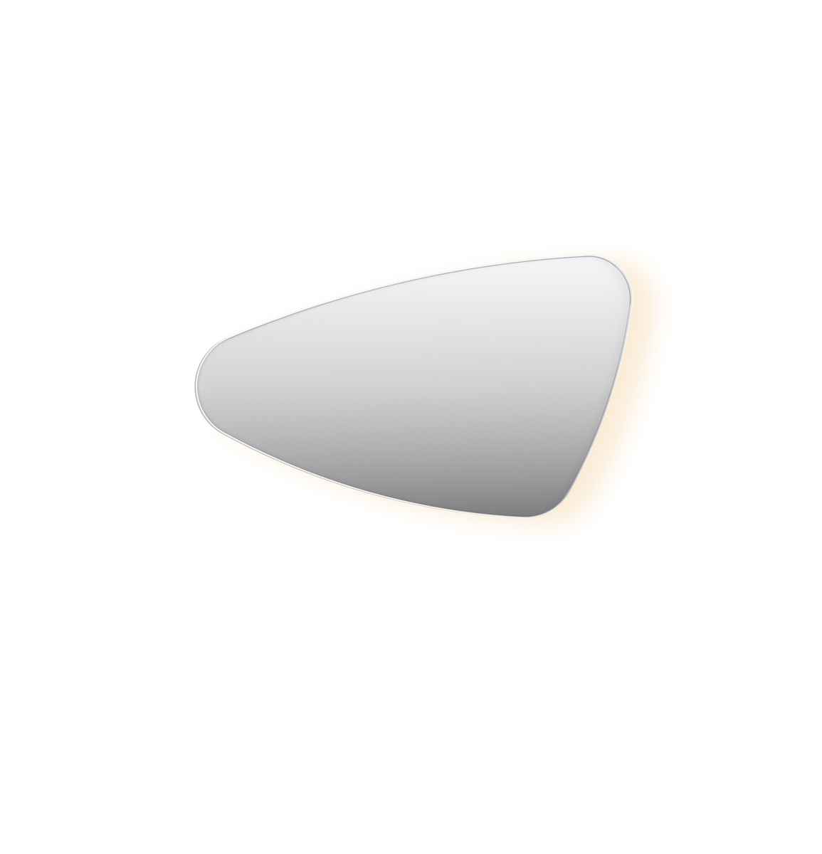 INK spg. SP23 organisch in stalen kader incl indir LED verw. color dimbaar + schak. R H600xB1000xD40 Mat wit / 8409366