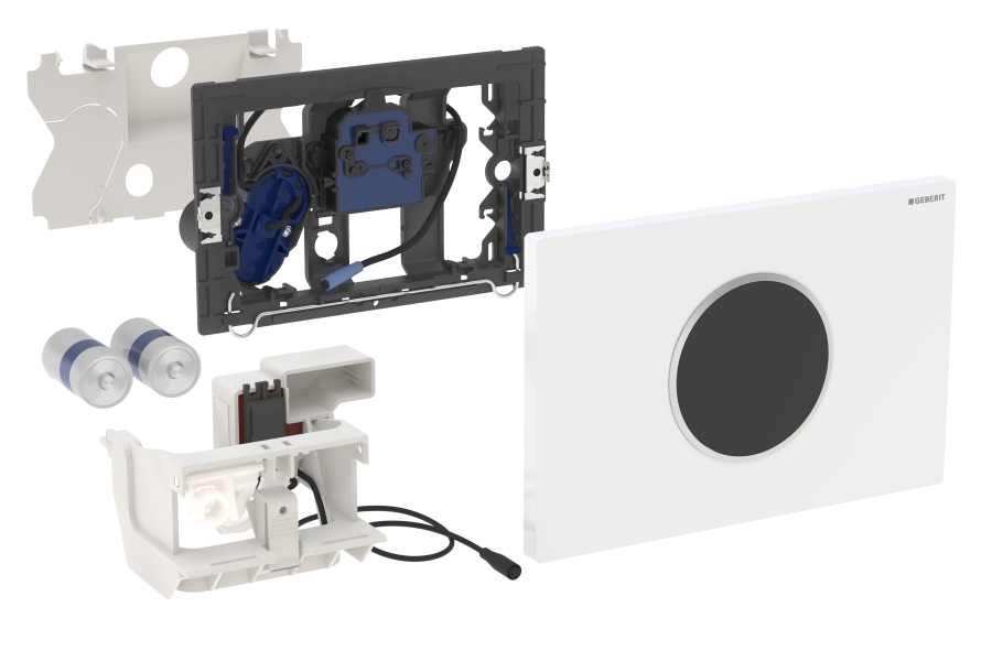 Geberit WC-sturing IR bat.v. Sigma10 115.908.KH.1 glans/mat/glanschroom