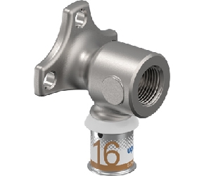 Uponor S Press Plus pers muurplaat met ronde flens kort model 16x3/8 1070638