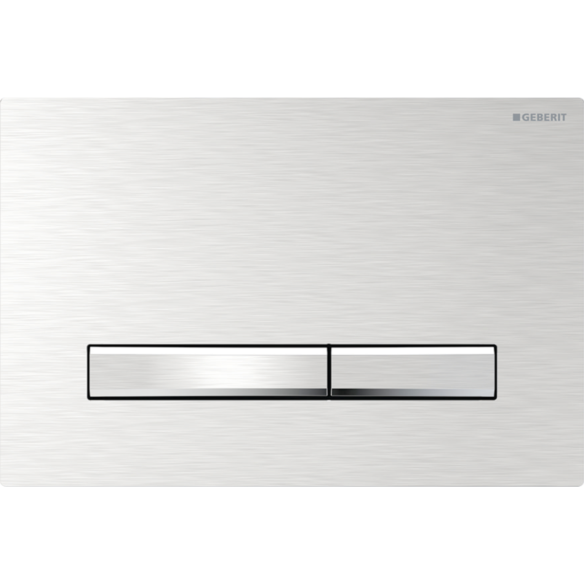 Geberit Sigma50 bedieningsplaat 2- toets square chroom geborsteld 115.788.GH.2