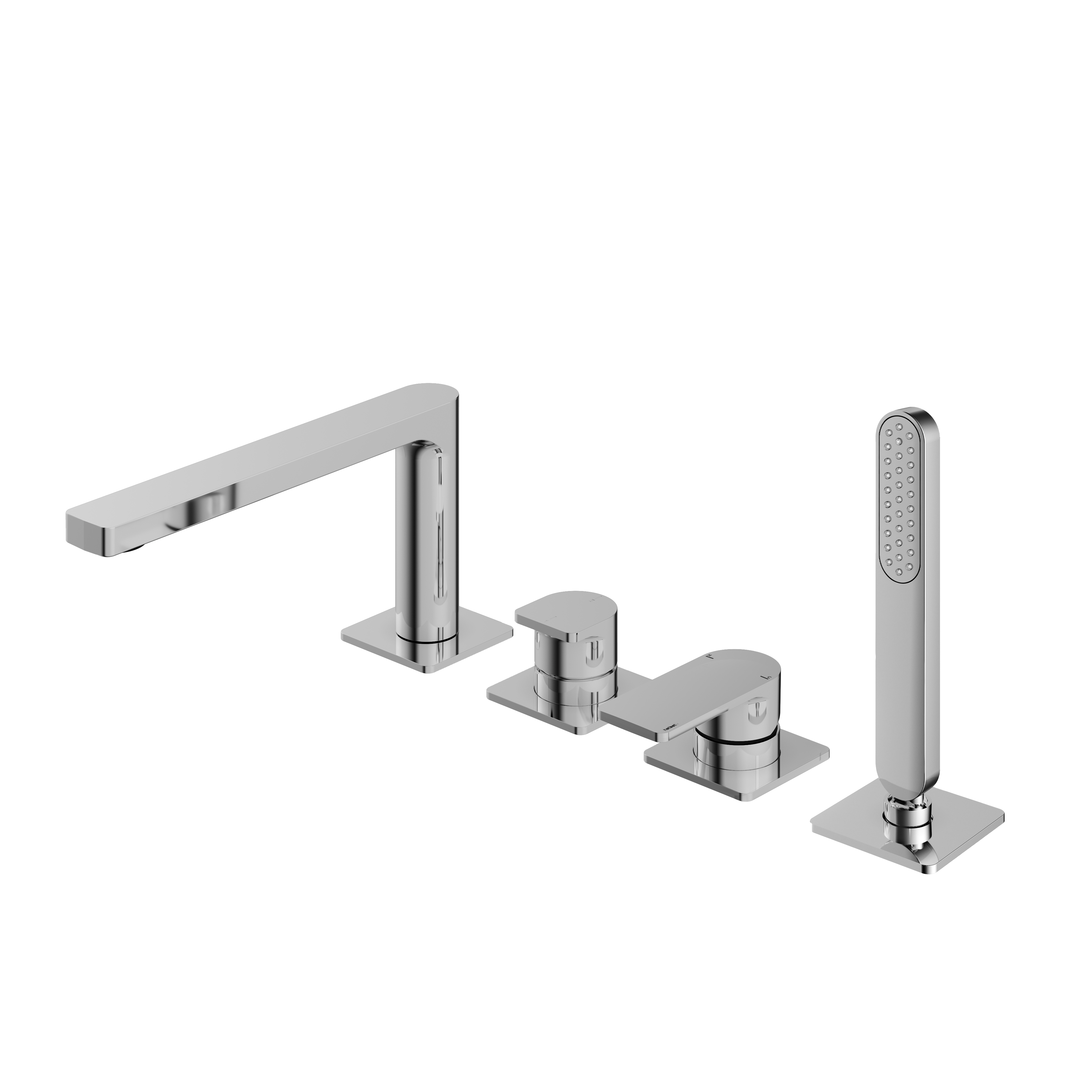 Hotbath Gal Badrandcomb. 1 hendel mengkr. m. draaib. uitl. en 2-weg omst. GL073CR Chroom
