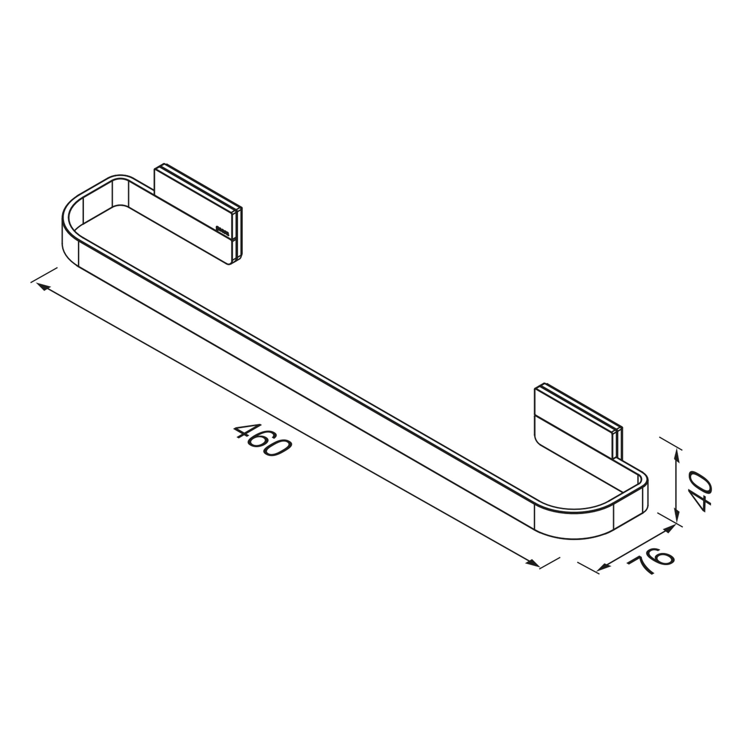 Geesa Craft handdoekrek 45 cm 911507-02-45