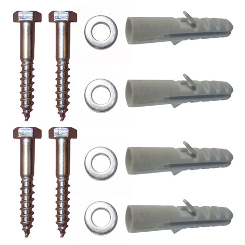 Radiator bevestigingsset M8x50mm set a 4 stuks