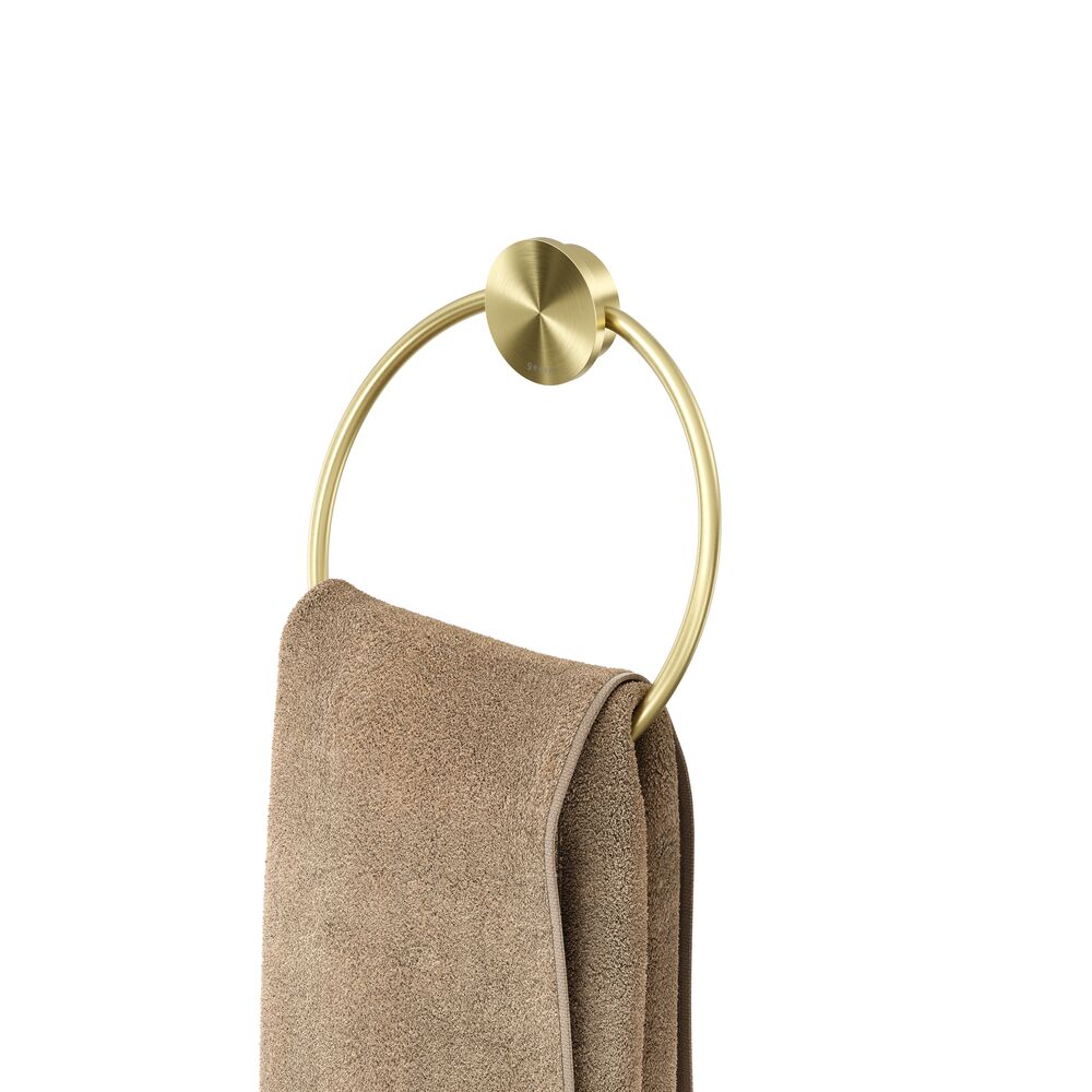 Geesa Opal handdoekring 917204-07 geborsteld goud