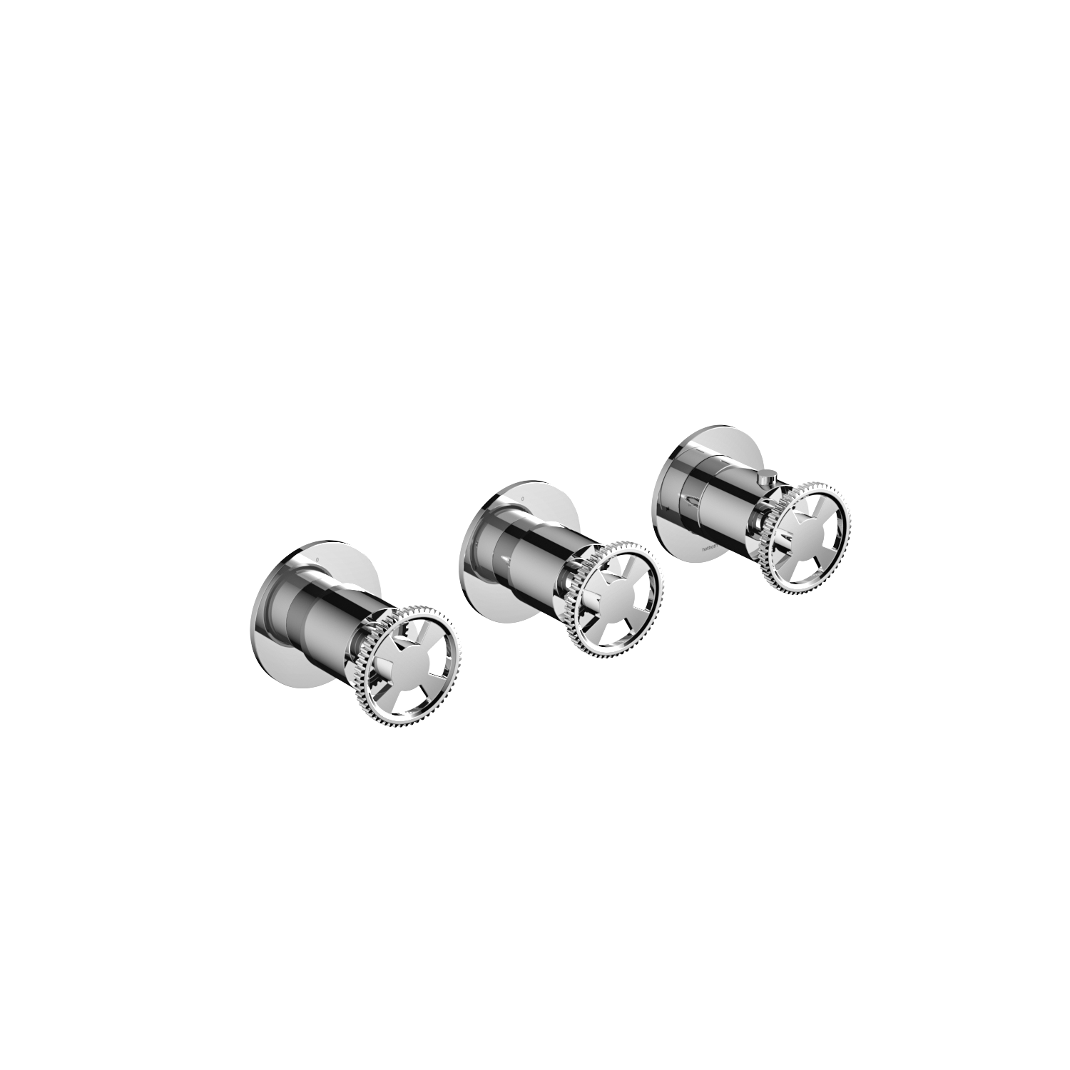 Hotbath Cobber Work afbouwdeel douchetherm. m. 2 stopkranen H/V CW7067EXTCR Chroom