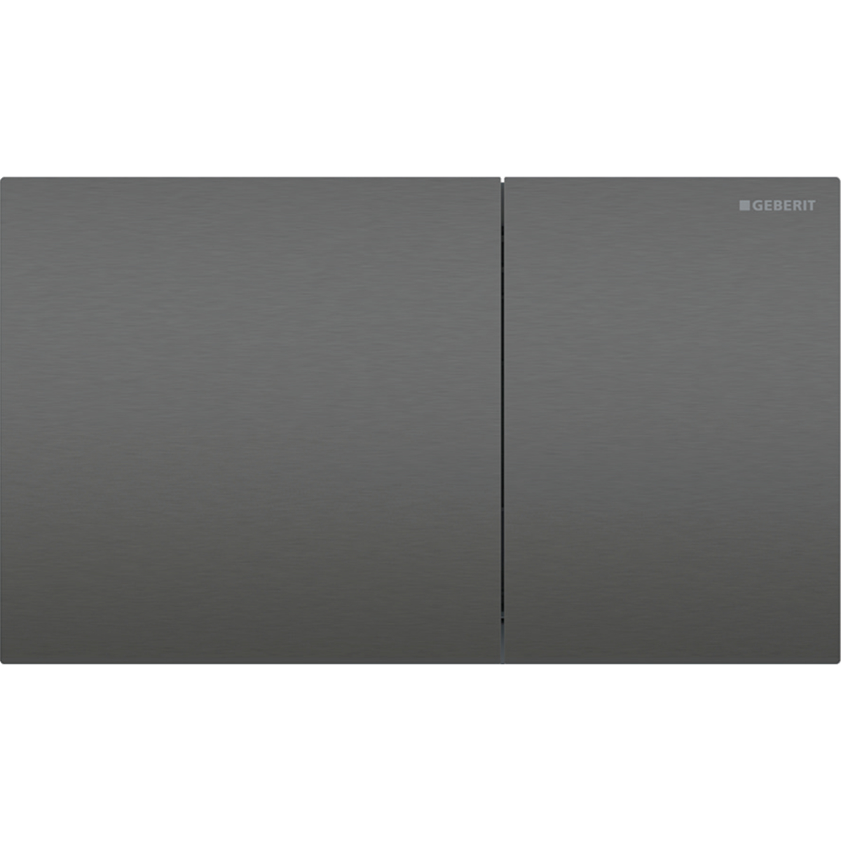 Geberit Sigma70 bedieningsplaat 2- toets square rvs zwartchroom 115.622.QD.1