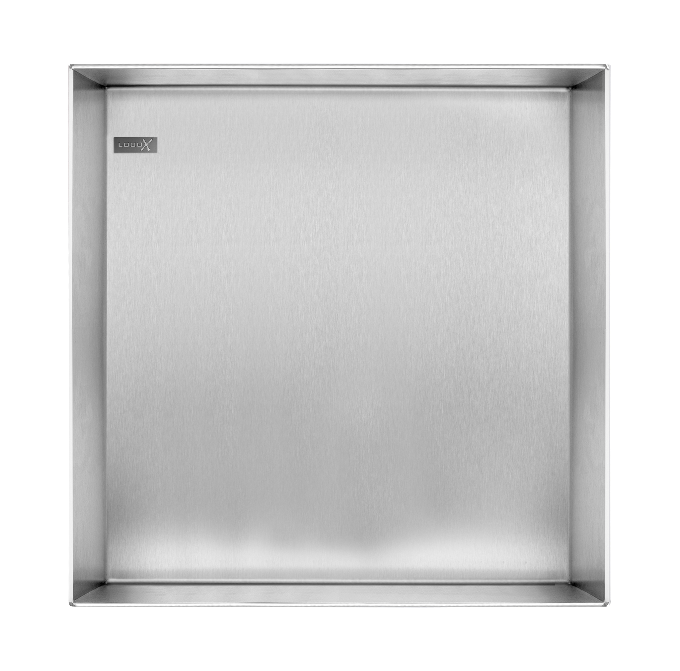 Looox Inbouwnis rvs 30x30cm CBOX30RVS