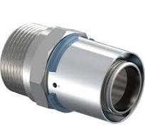 Uponor S-Press Plus perskoppeling buitendraad 40mm x 1 1/2  (1046902)