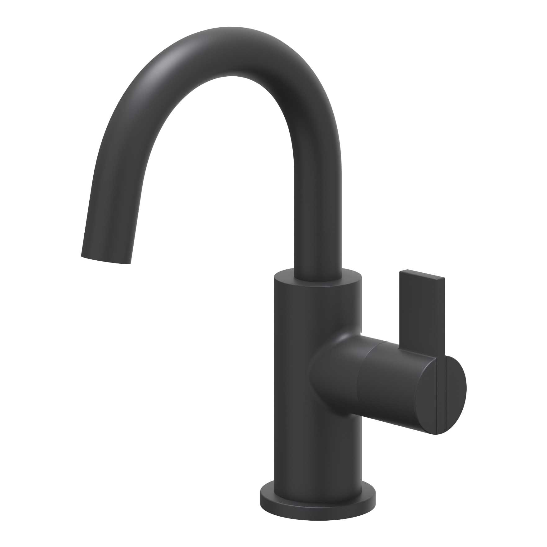 IVY Pact Fonteinkraan staand model met draaibare uitloop 6402152 Mat zwart PED