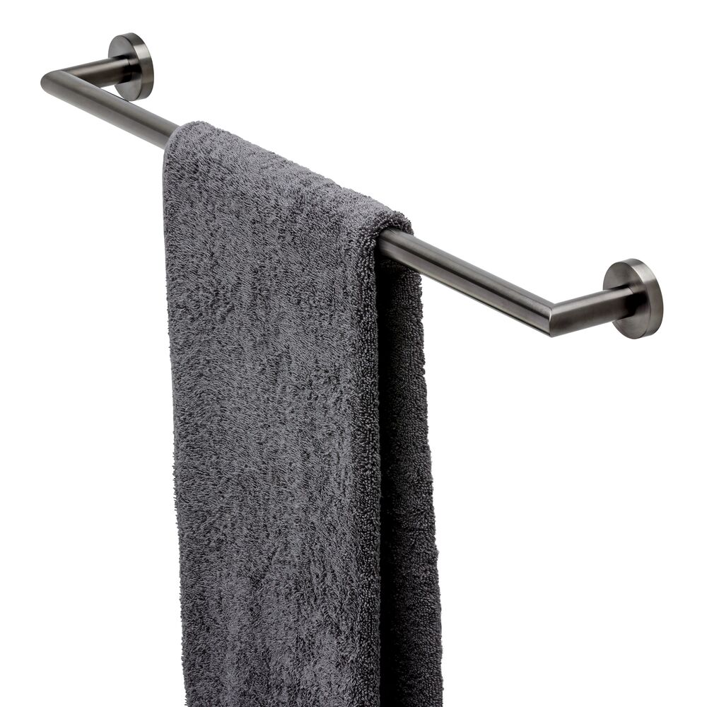 Geesa Nemox Brushed Black wandhanddoekhouder 60 cm 916507-09-60