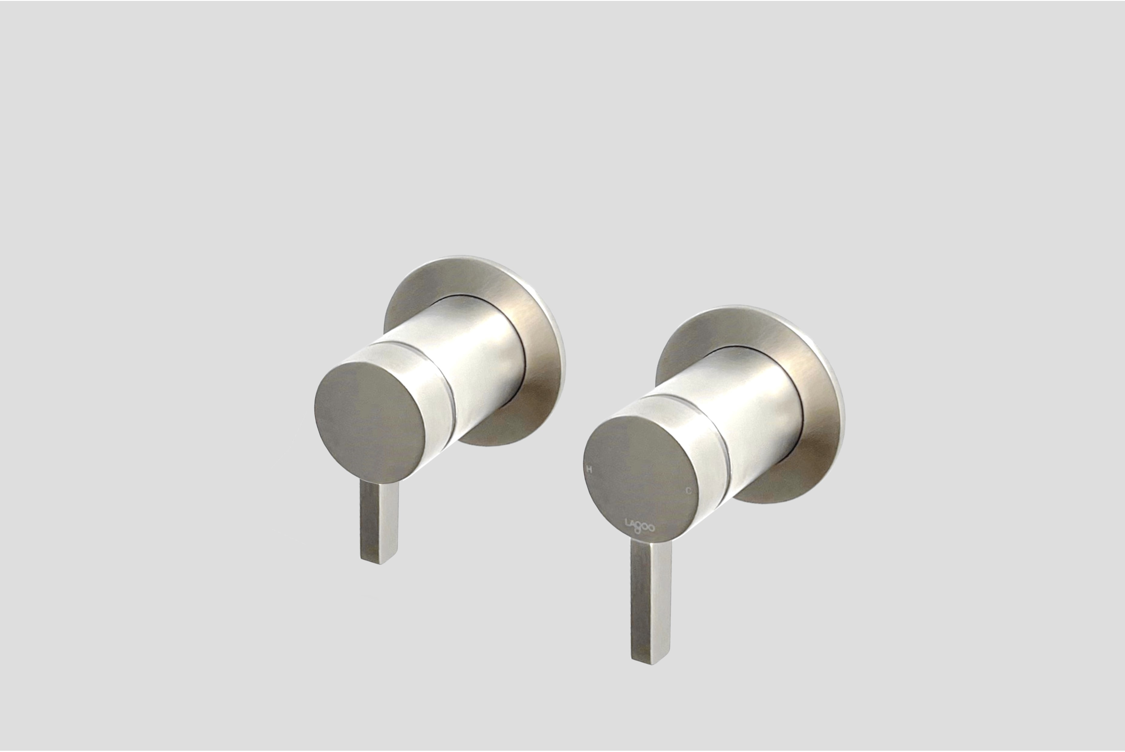 Lagoo Como Inbouw douche-/badmengkraan afbouwdeel m. 2-weg omstel CM2230BN Brushed Nickel