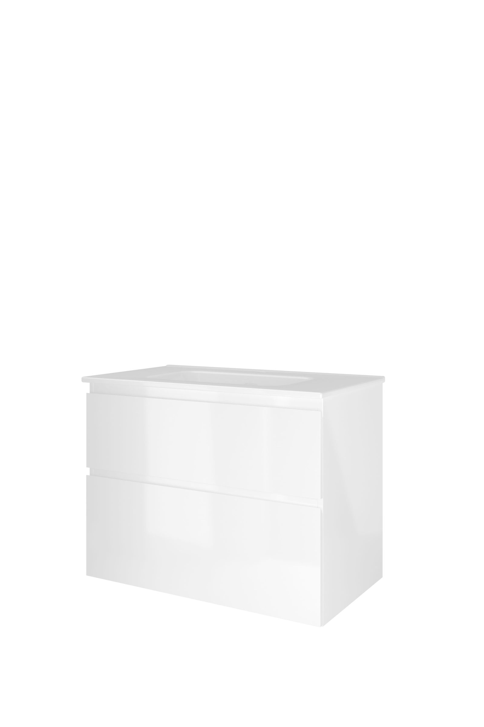 Proline set porselein Elegant wast. met 1 krgt. en onderk. a-sym. 1815234 Glans wit/Glans wit H620xB800xD460