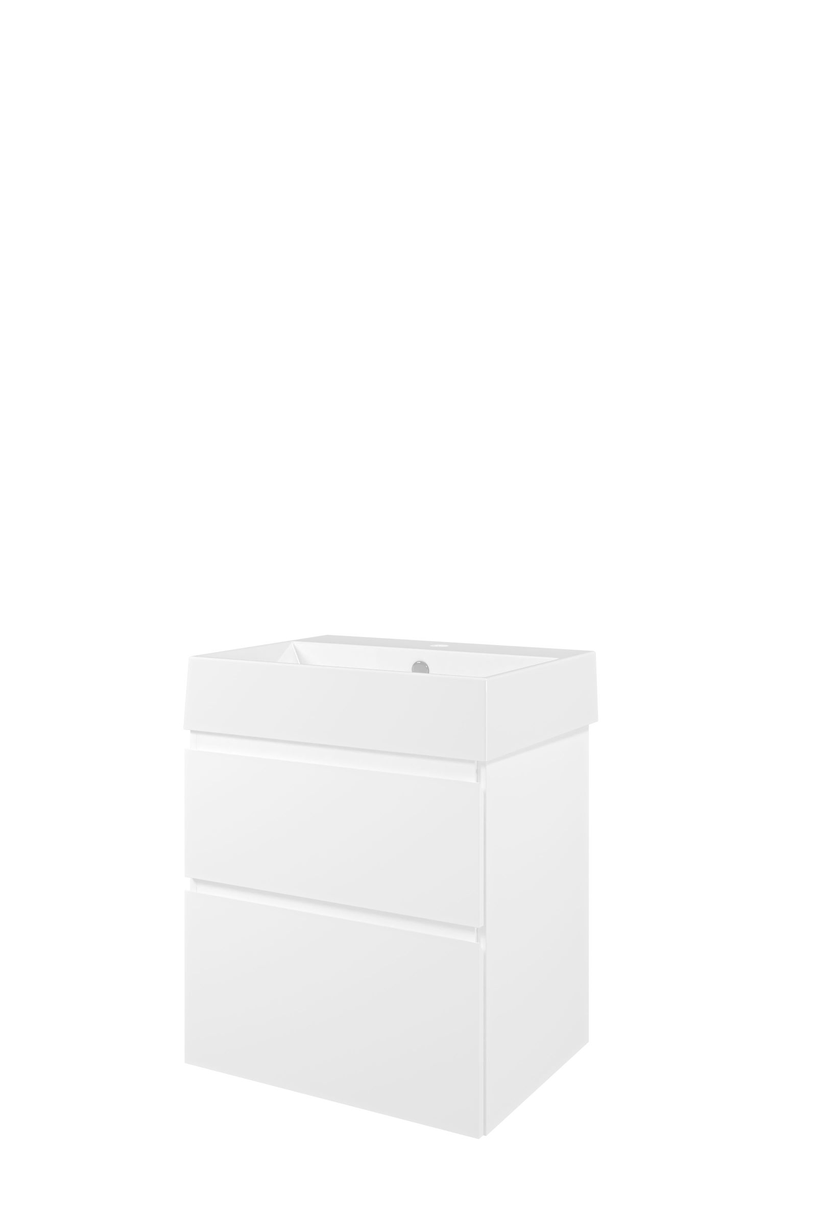 Proline set porselein Loft wast. z. krgt. en onderk. a-sym. 1815505 Mat wit/Glans wit H700xB600xD460