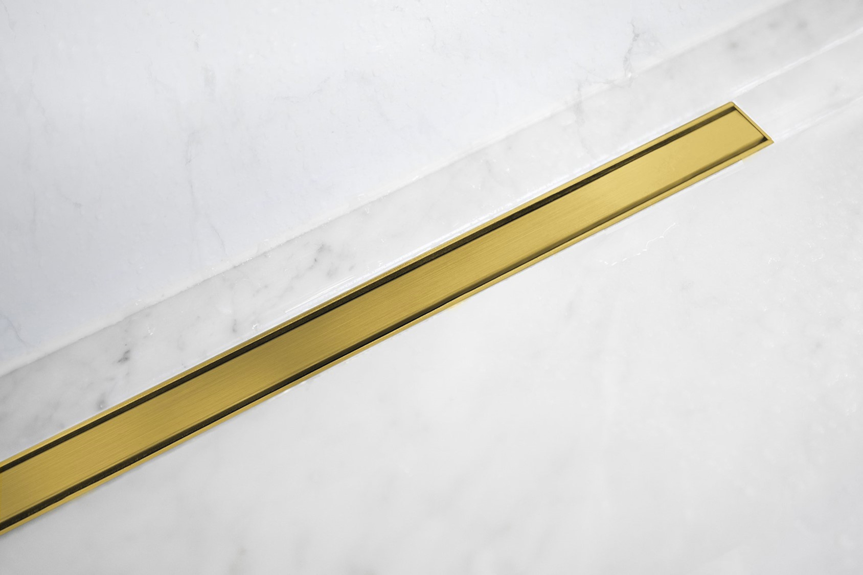 Lagoo Design douchedrain 80 cm Brushed Brass PVD