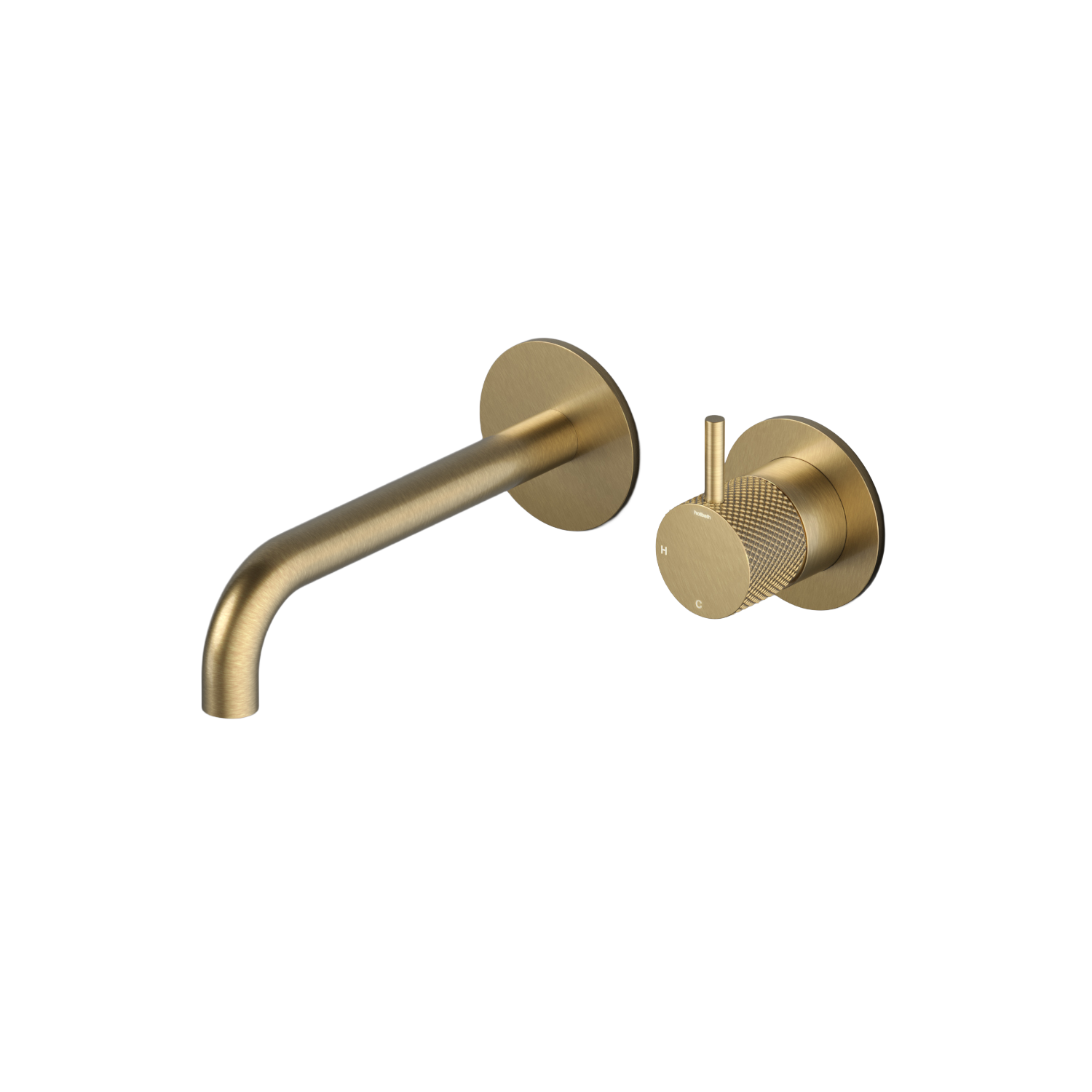 Hotbath Cobber X afbouwdeel tbv inbouw wastafelmengkraan CX105EXT18BBP Geborsteld messing PVD