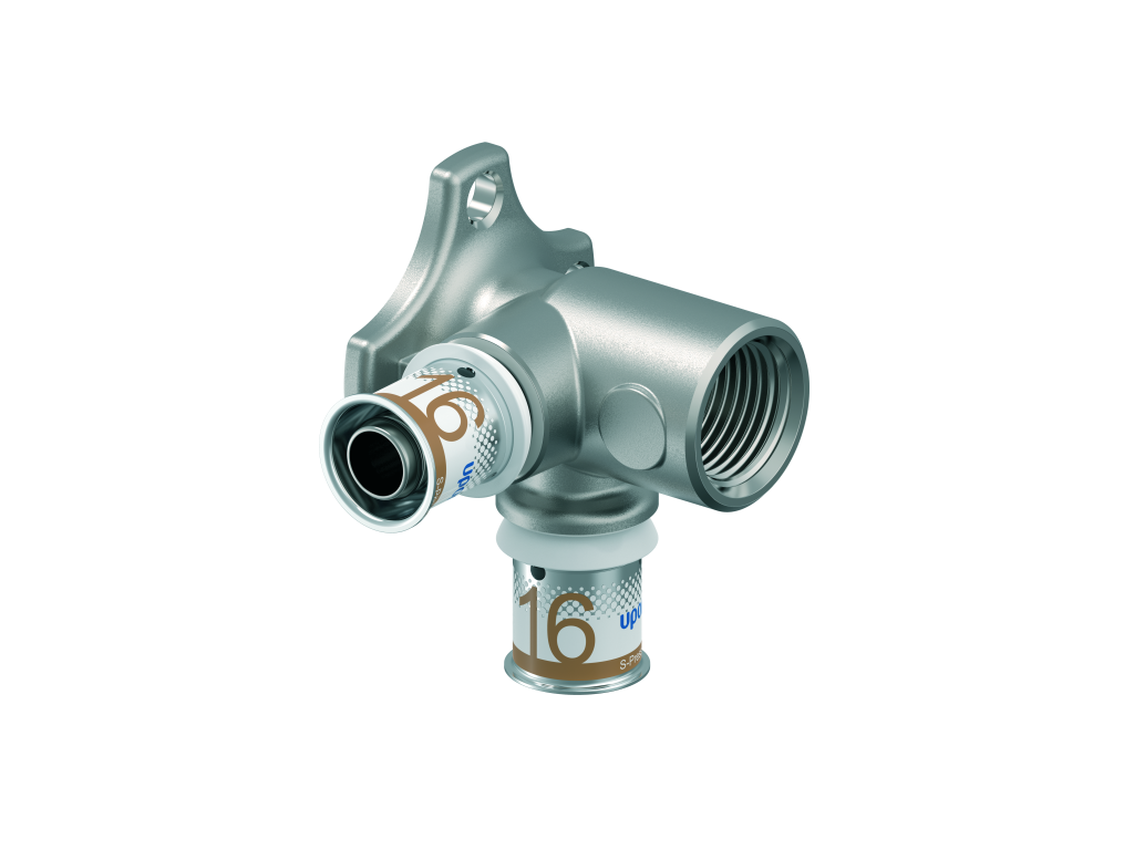 Uponor S-Press Plus pers dubbele muurplaat 90gr. 16x1/2x16mm (1070648)