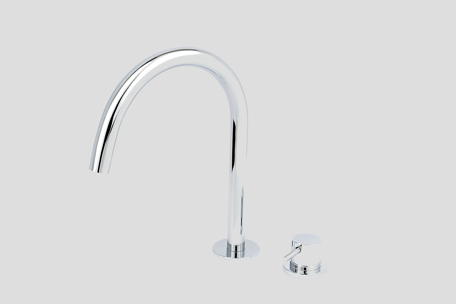 Lagoo Garda Wastafelmengkraan 2-gats m. draaibare uitloop medium G1230CH Chrome