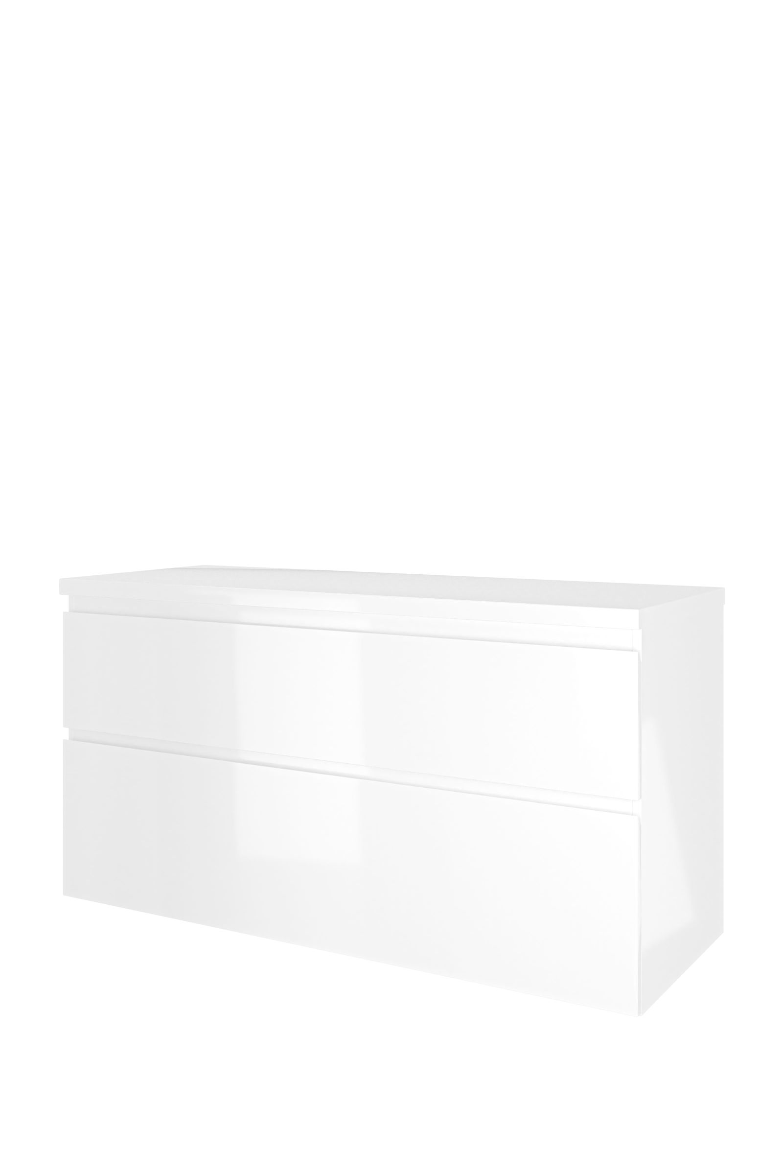 Proline set Top afdekplaat en onderk. a-sym. 1817314 Glans wit H632xB1200xD460