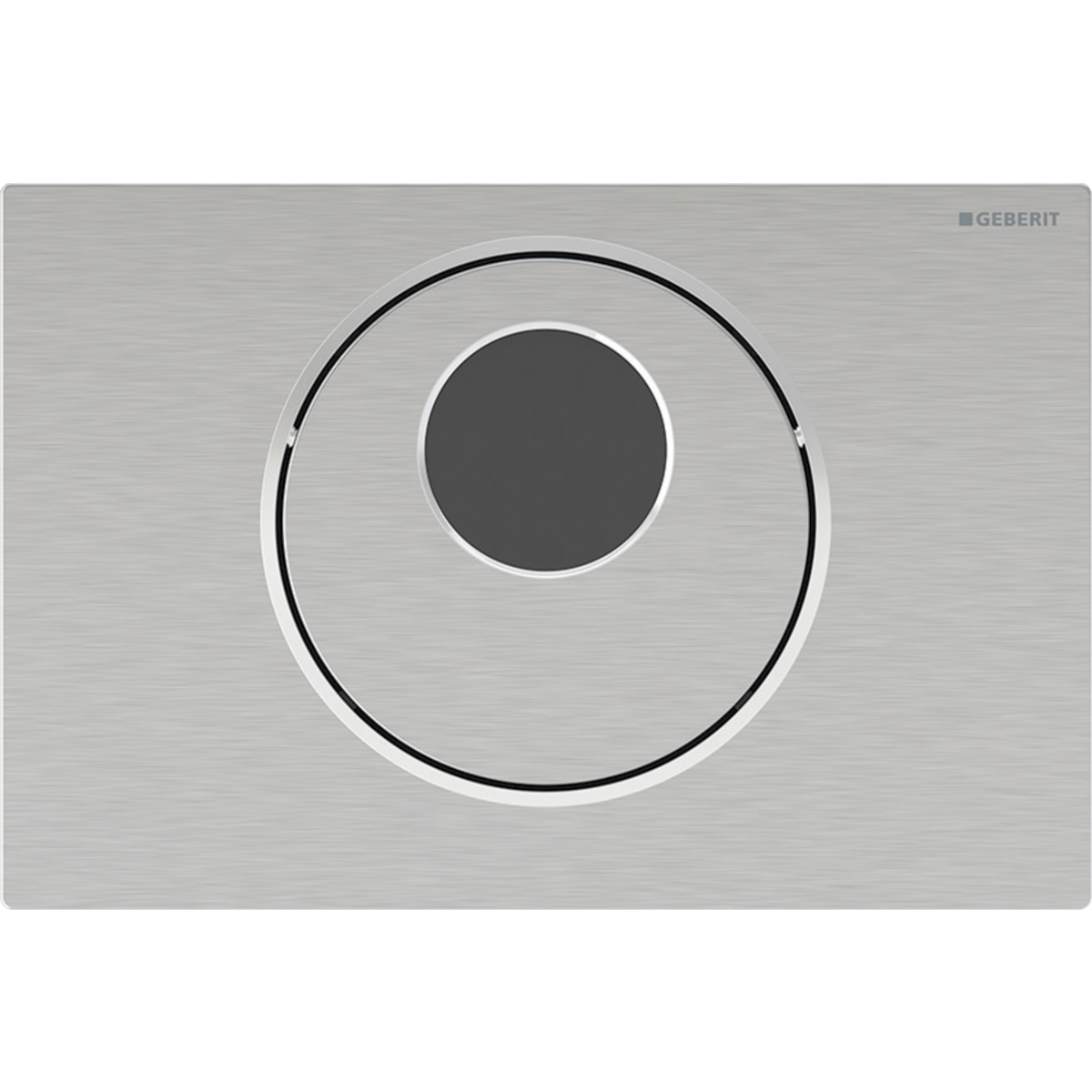 Geberit Sigma10 bedieningsplaat 1- toets round res8cm IR batt rvs geborsteld 115.891.SN.6