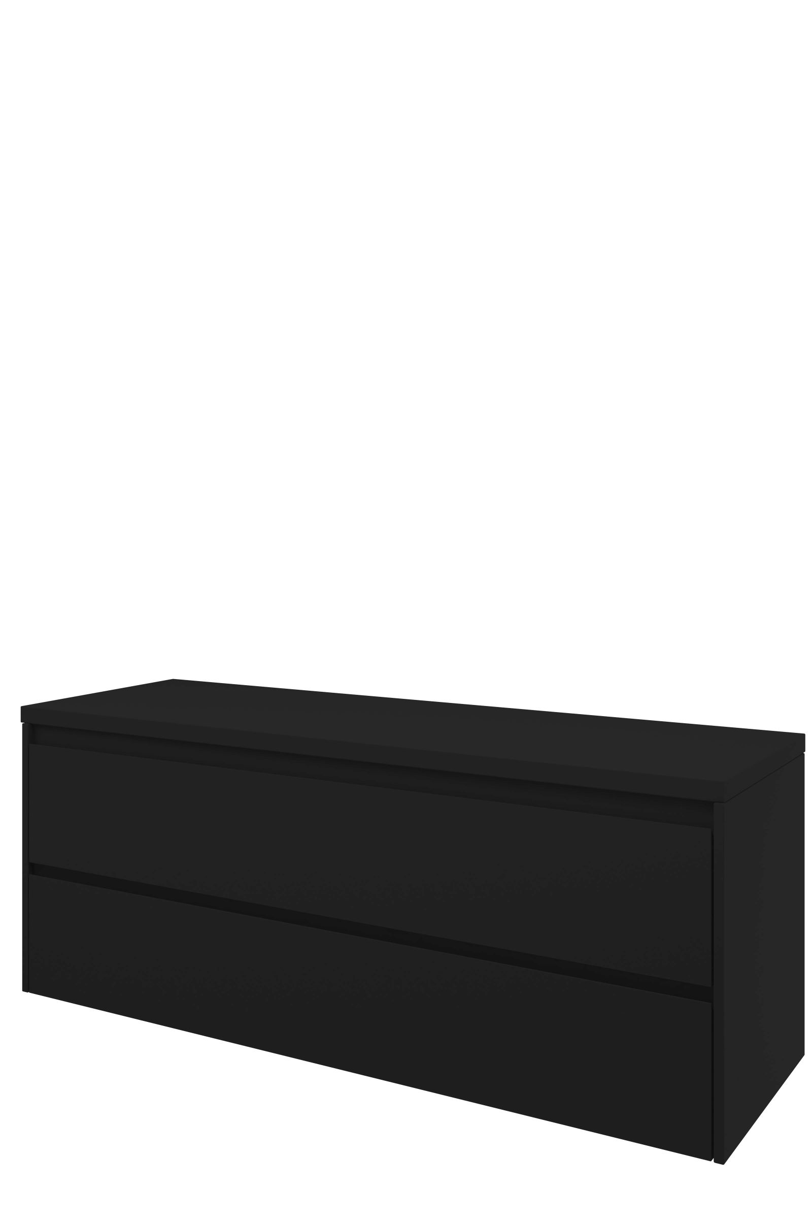 Proline Top afdekplaat + onderk. symm. H552xB1400xD460 Mat zwart / 1817826