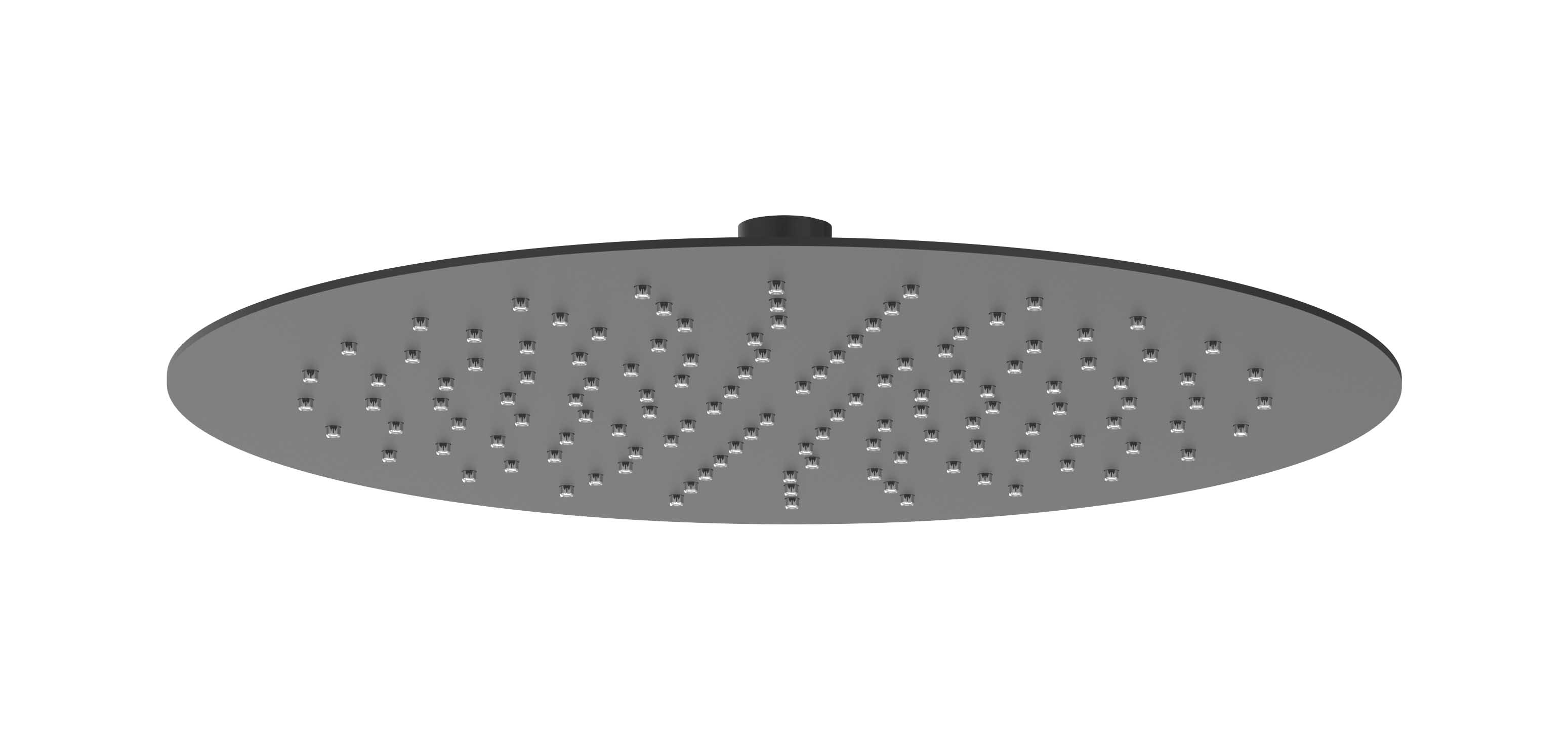 IVY Toebehoren Hoofddouche slim 30cm antikalk nozzels Eco-air 6900602 Mat zwart PED