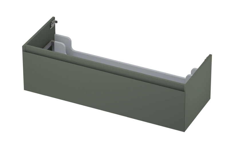 INK onderkast 1 lade gr.loos gelakt 45gr 1240147 mat beton groen H350xB1200xD450