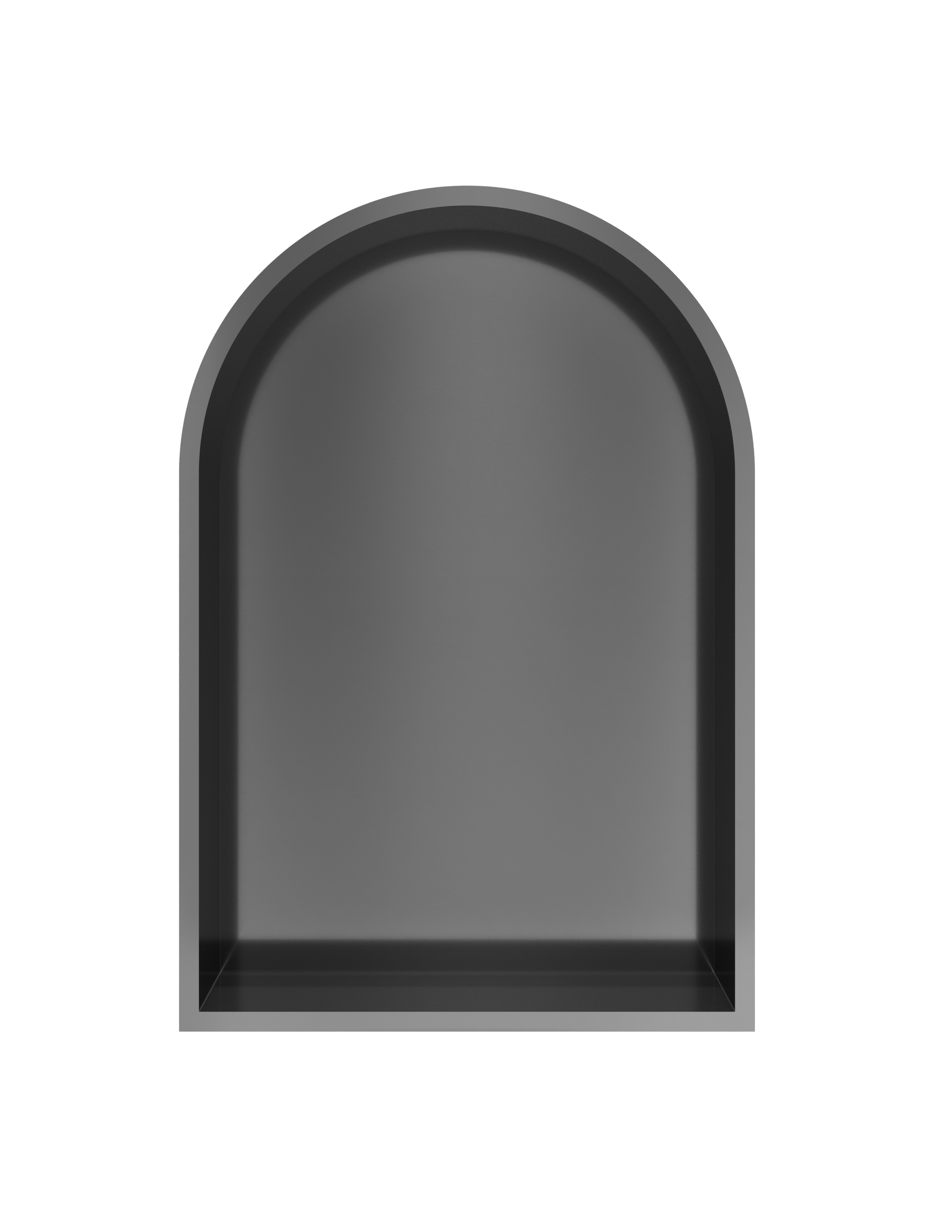 Hotbath More inbouwbox of inbouwnis toogmodel 30x45x10cm BOW30MBP Geborsteld zwart PVD