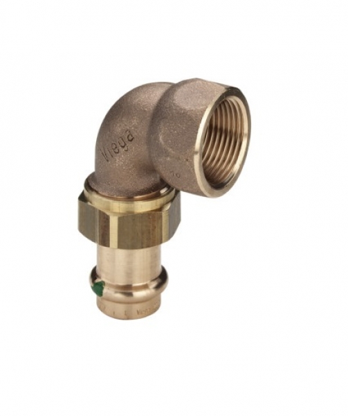 Viega Profipress 3 delige kniekoppeling binnendraad 22x3/4 122614